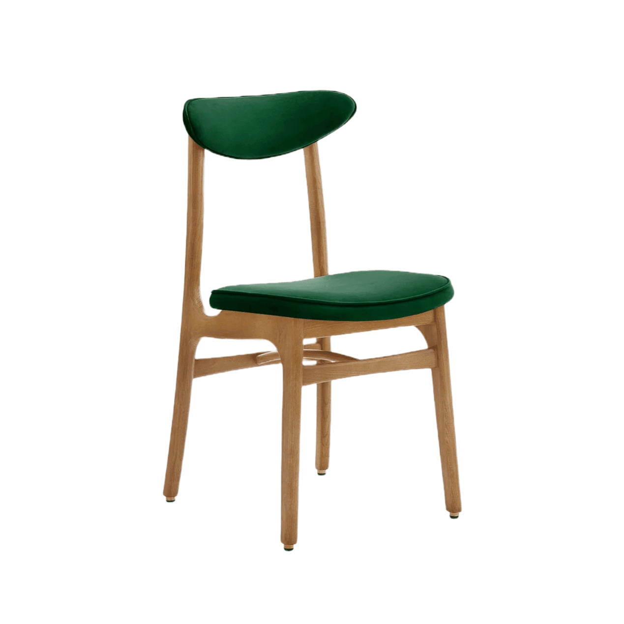 Krzesło 200-190 zielony w tkaninie Velvet Bottle Green 366 concept Eye on Design