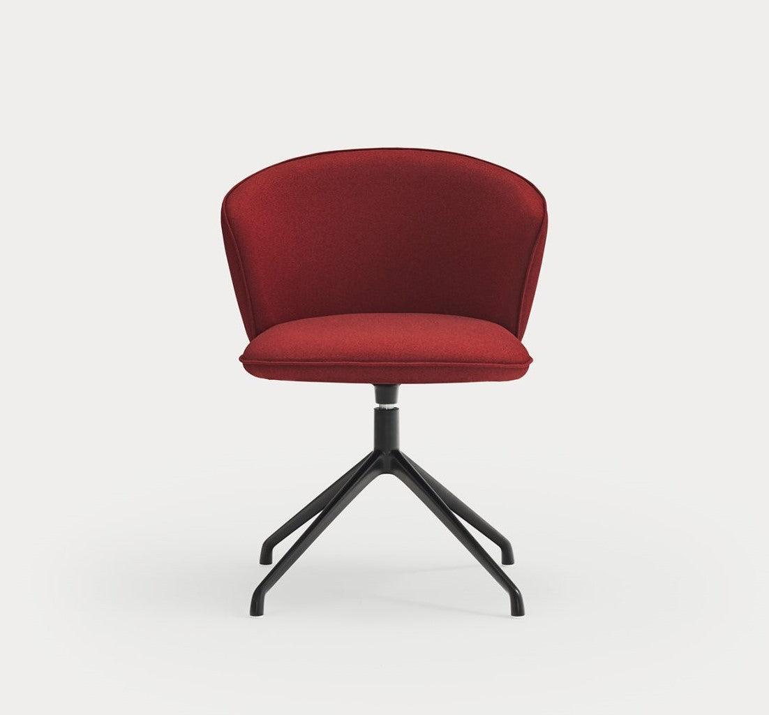 Krzesło ADD czerwony z czarną podstawą Teulat Eye on Design