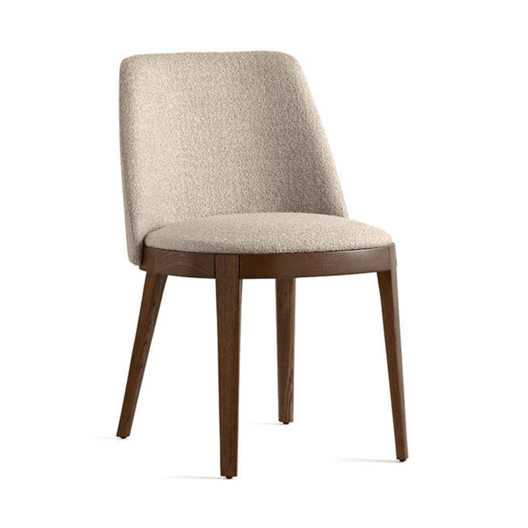 Krzesło ADÈL boucle beżowy Calligaris ciemnobrązowa Eye on Design