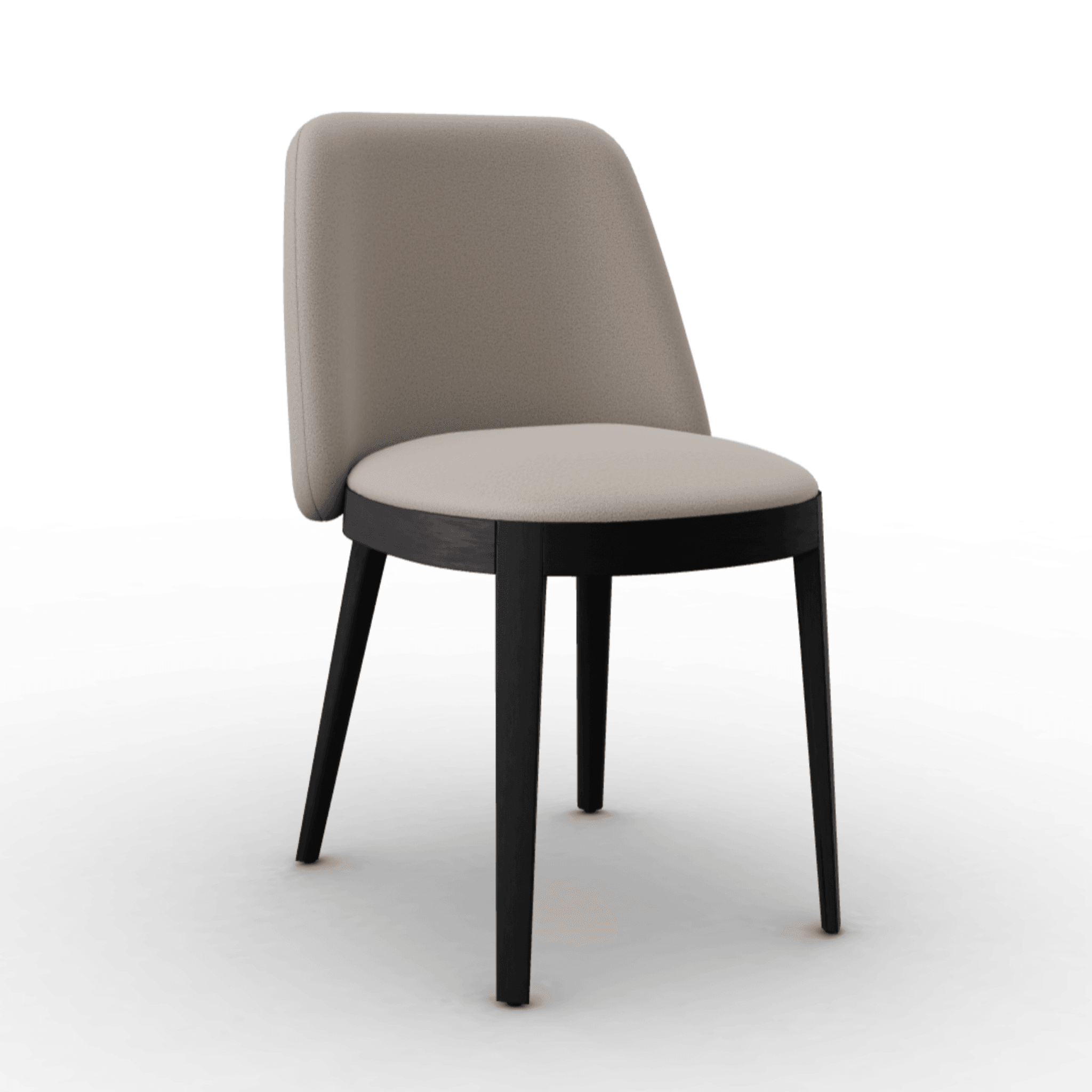 Krzesło ADÈL boucle beżowy Calligaris matowa czerń Eye on Design