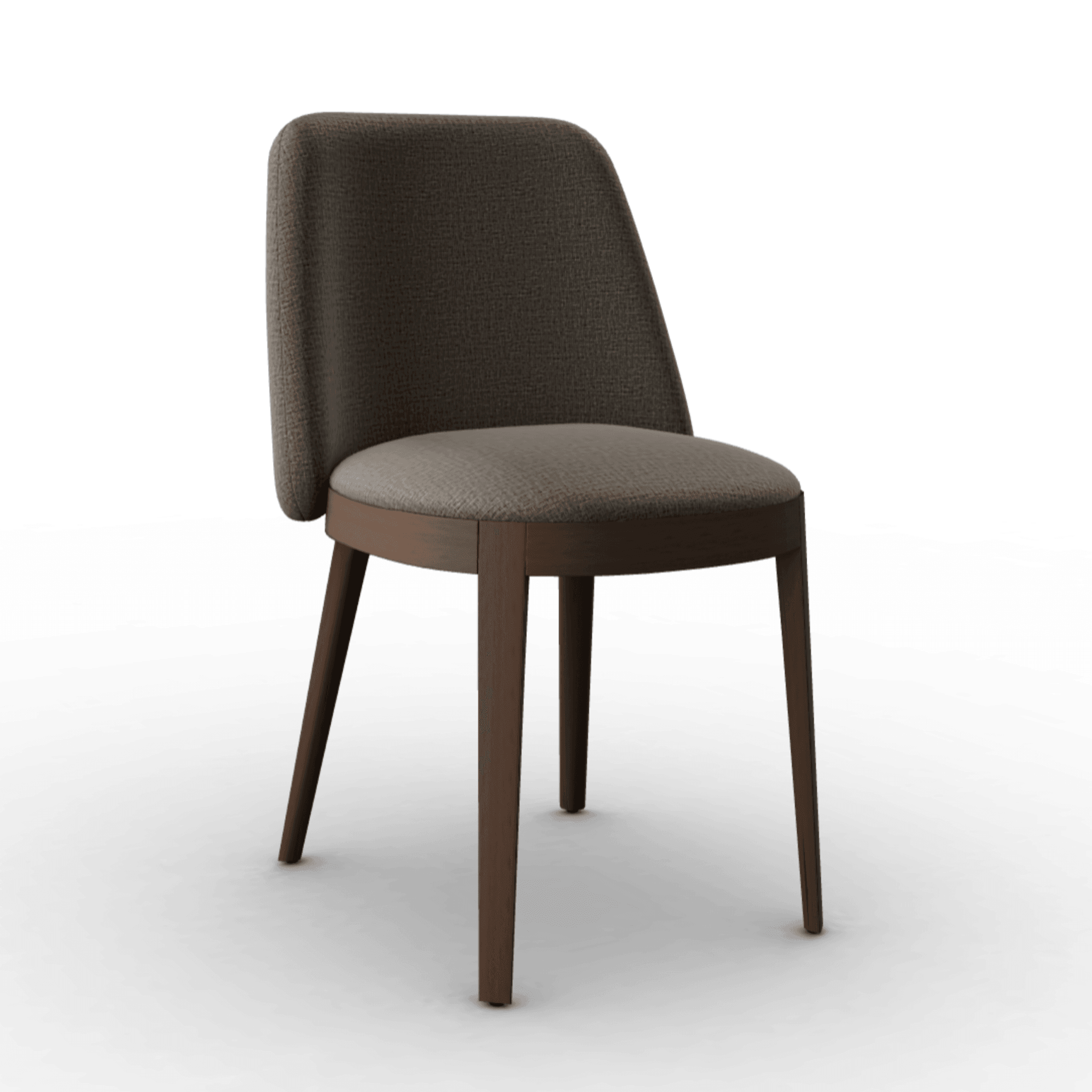 Krzesło ADÈL melanż szary Calligaris ciemnobrązowa Eye on Design