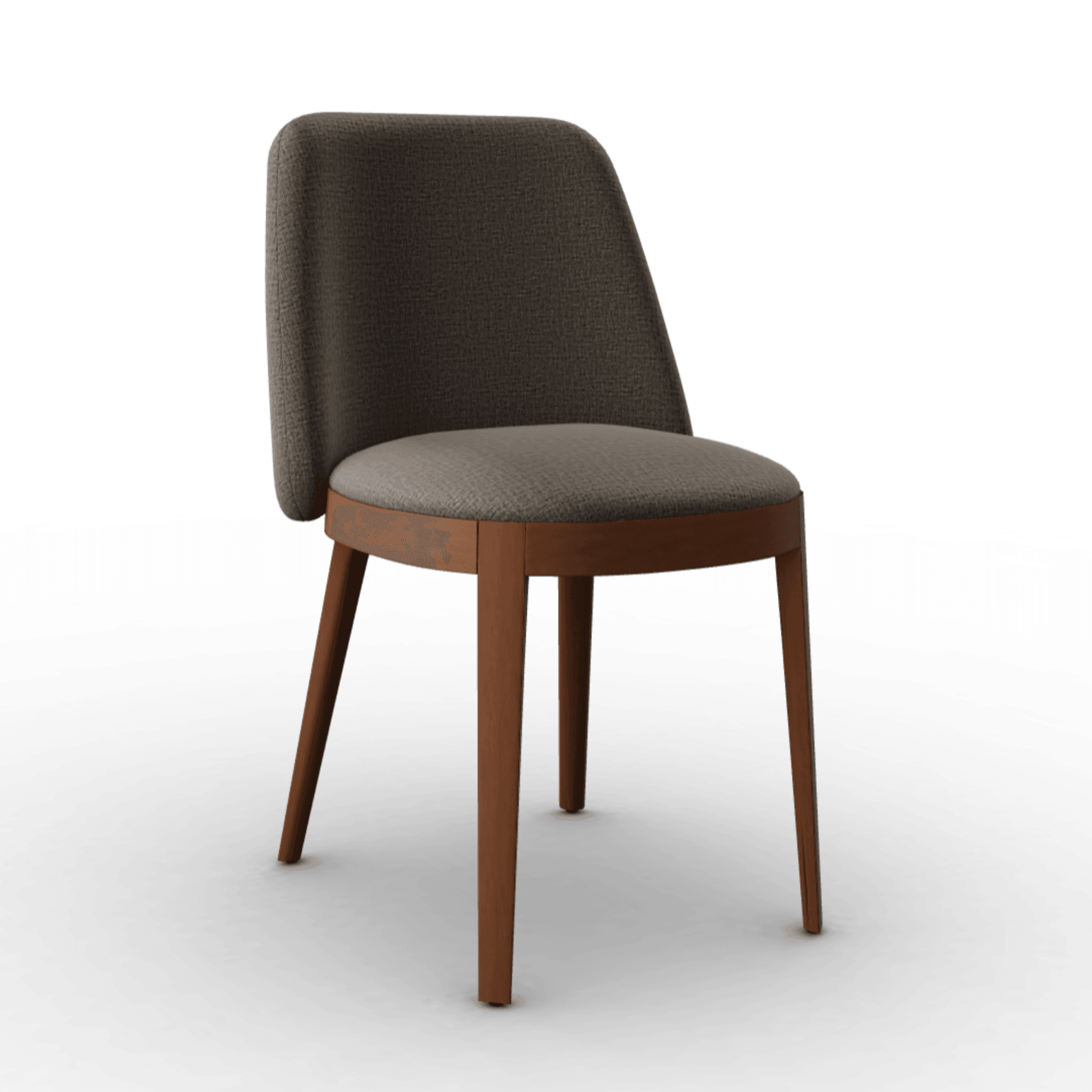 Krzesło ADÈL melanż szary Calligaris orzech włoski Eye on Design