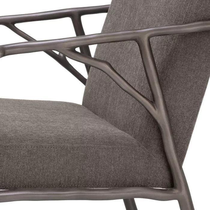 Krzesło ANTICO brązowy z brązową podstawą Eichholtz Eye on Design