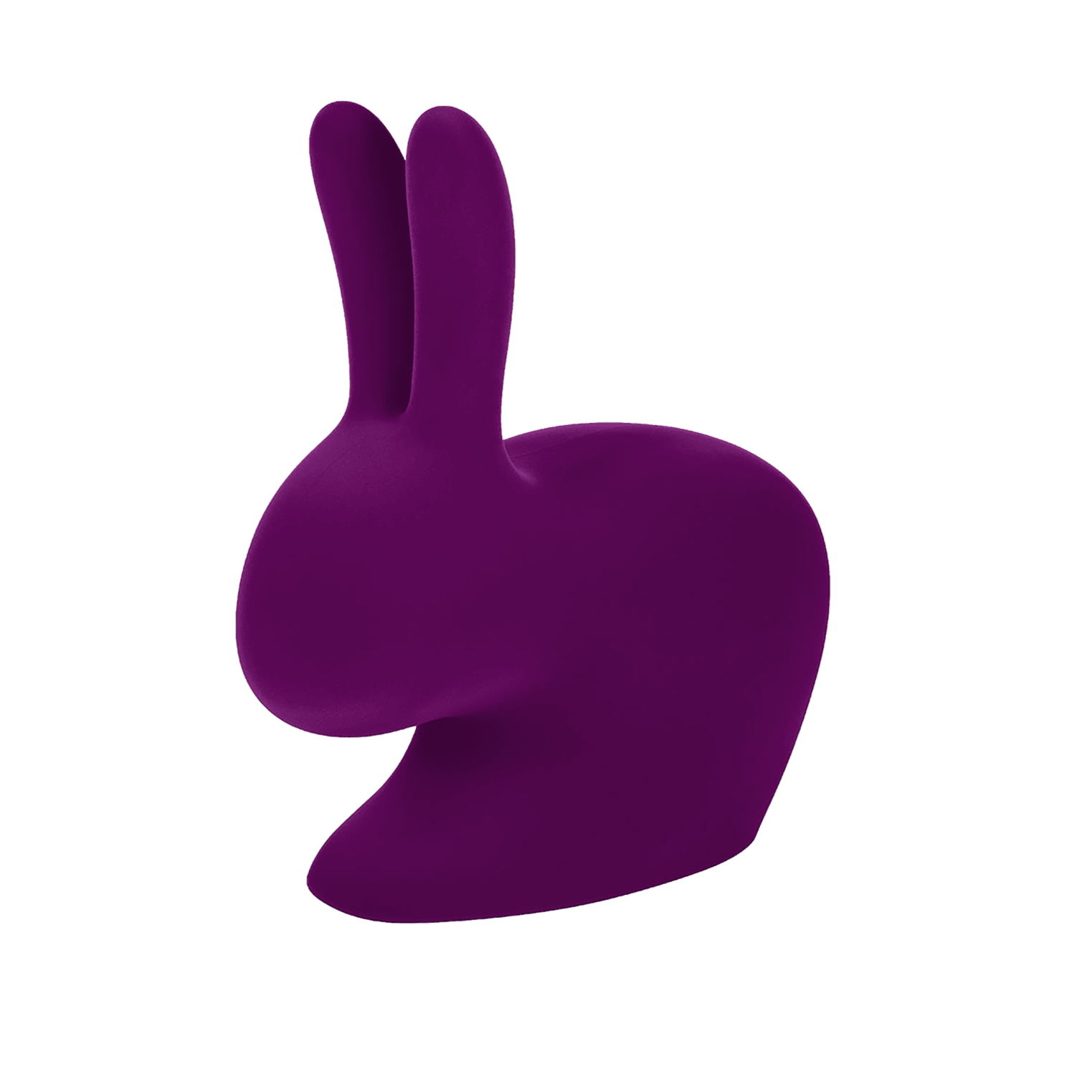 Krzesło BABY RABBIT VELVET fioletowy Qeeboo Eye on Design
