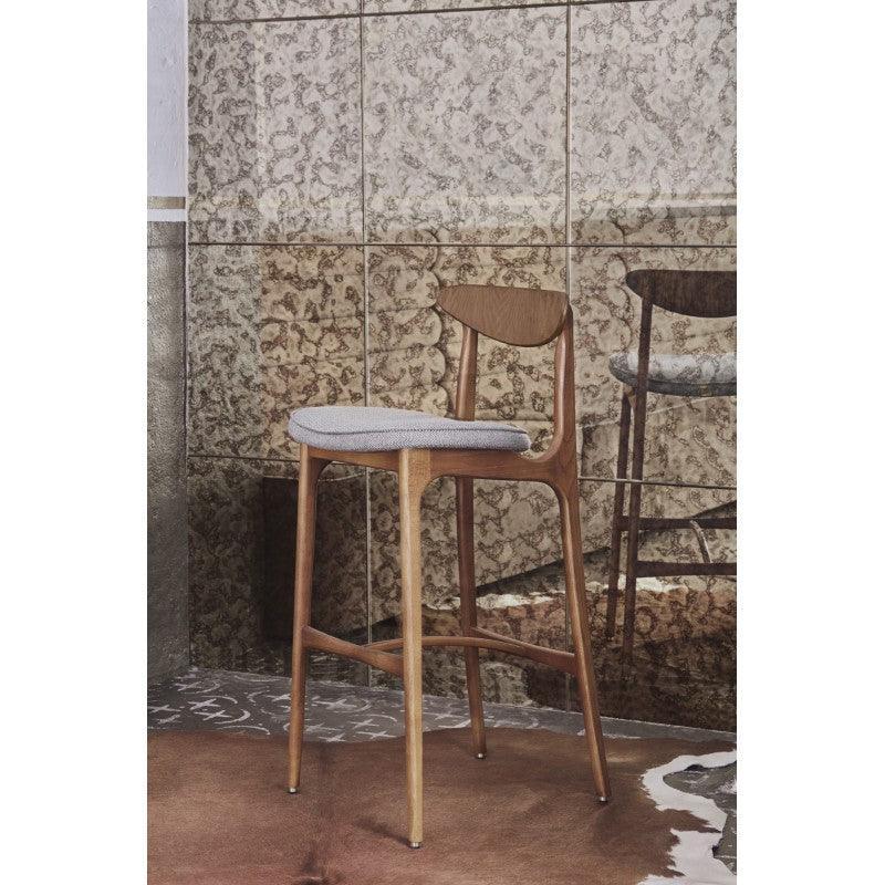 Krzesło barowe 200-190 MIX biały w tkaninie Marble White 366 concept Eye on Design