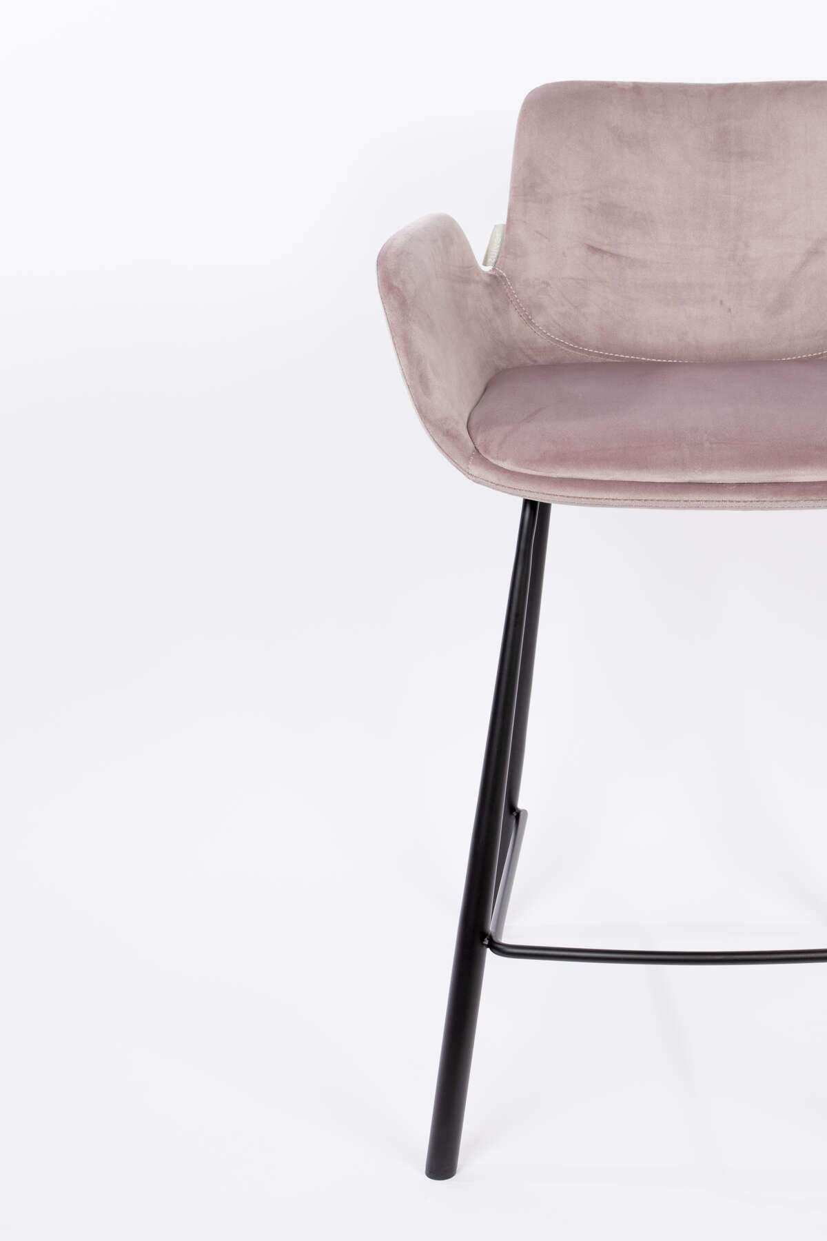 Krzesło barowe BRIT różowy Zuiver Eye on Design