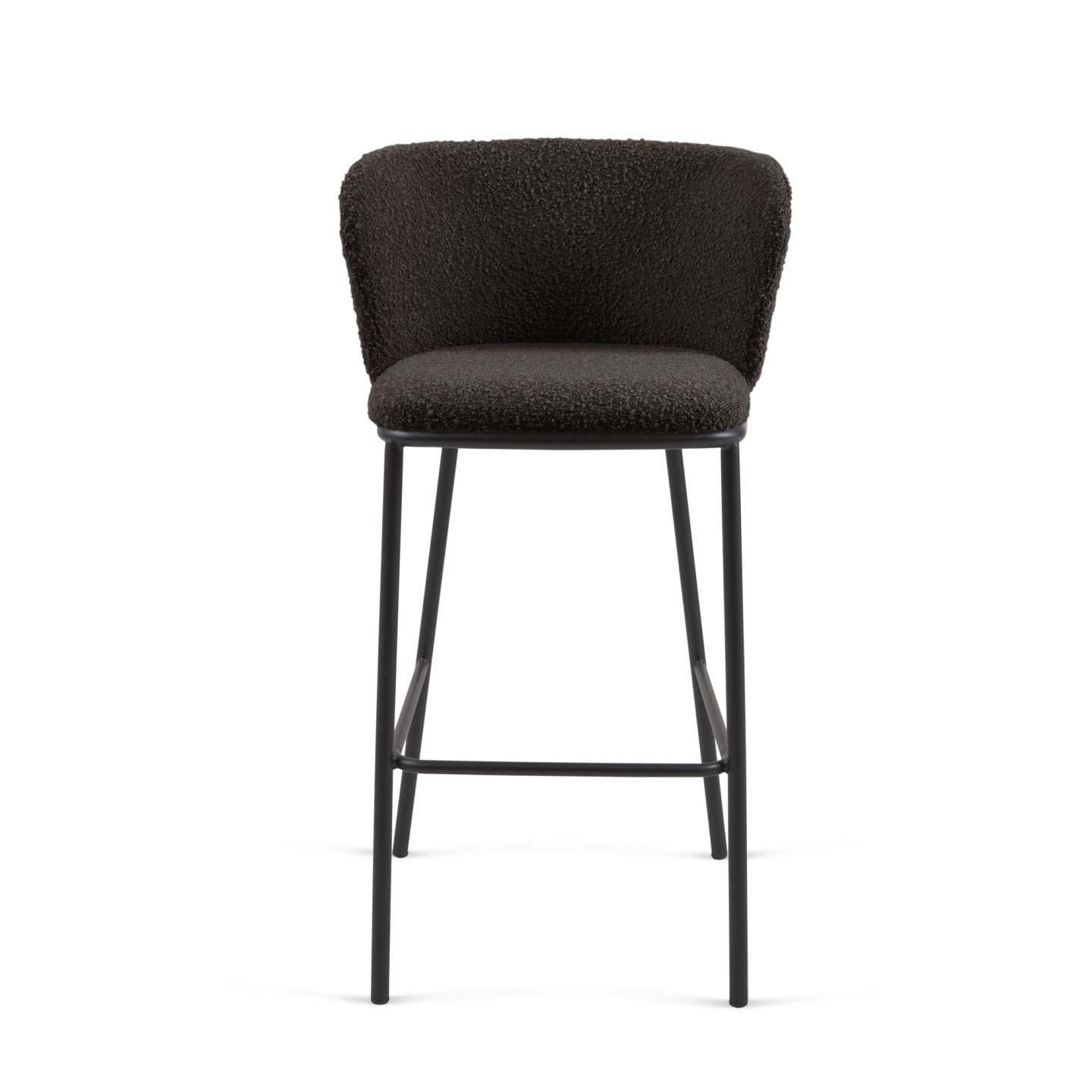 Krzesło barowe CISELIA czarny boucle La Forma Eye on Design