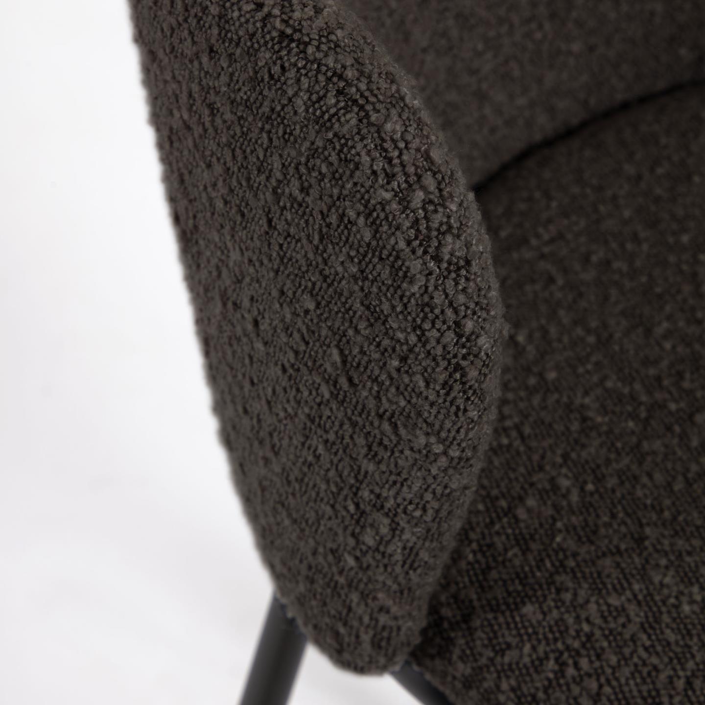 Krzesło barowe CISELIA czarny boucle La Forma Eye on Design