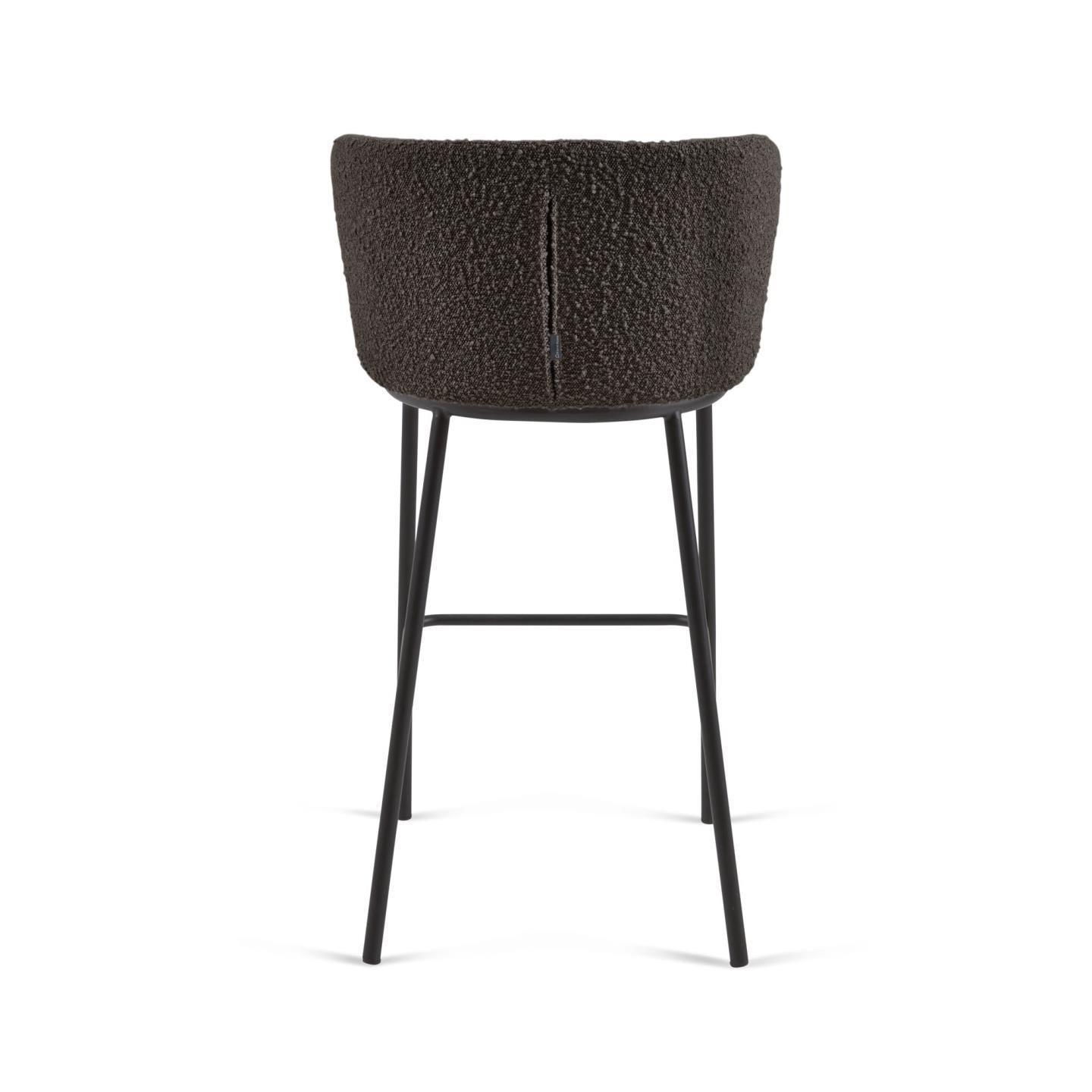 Krzesło barowe CISELIA czarny boucle La Forma Eye on Design