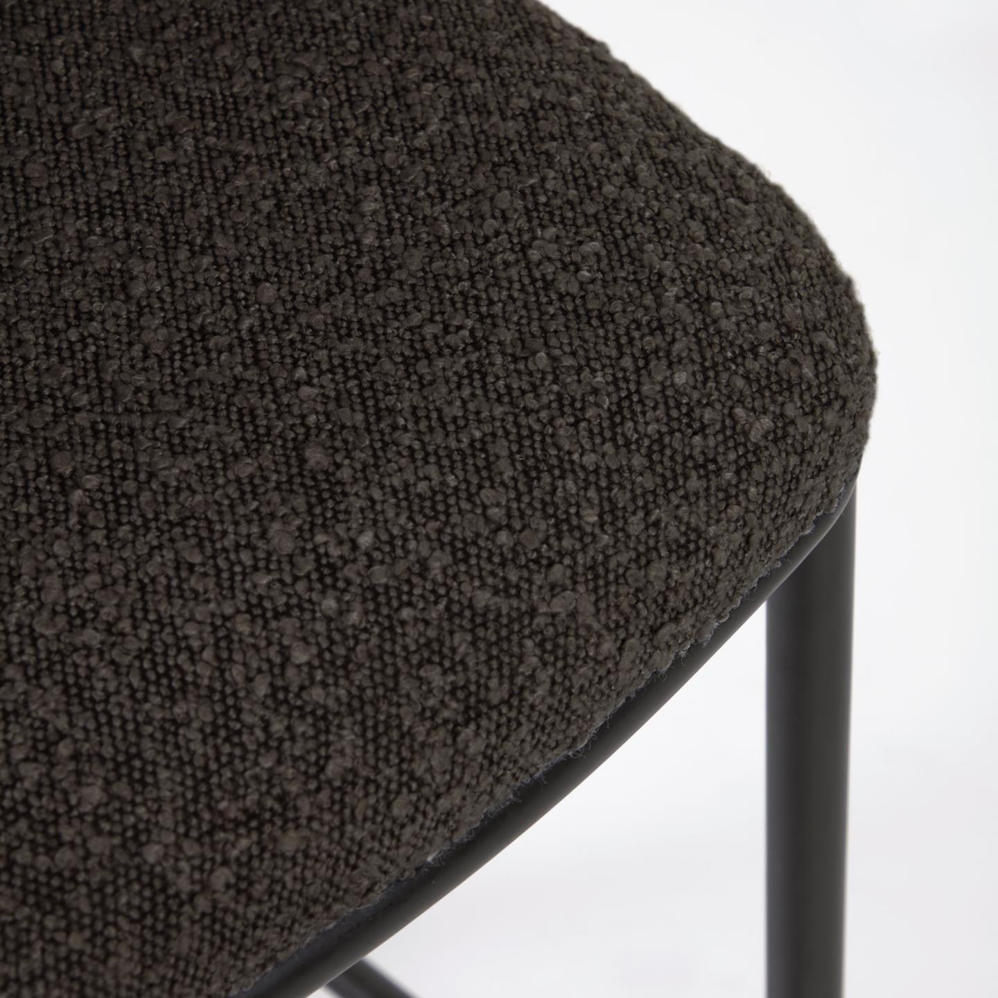 Krzesło barowe CISELIA czarny boucle La Forma Eye on Design
