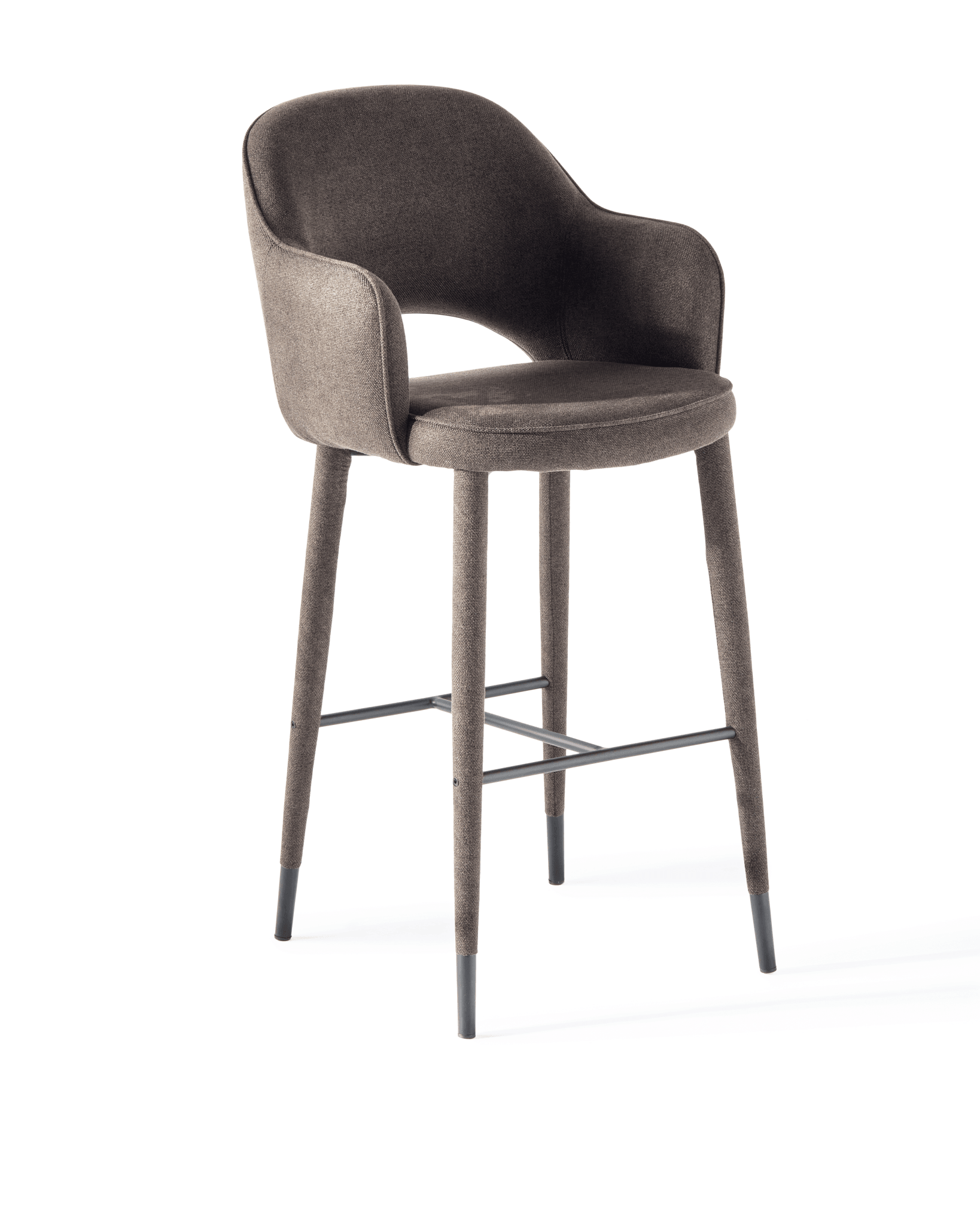 Krzesło barowe COSY ciemnoszary Pols Potten Eye on Design