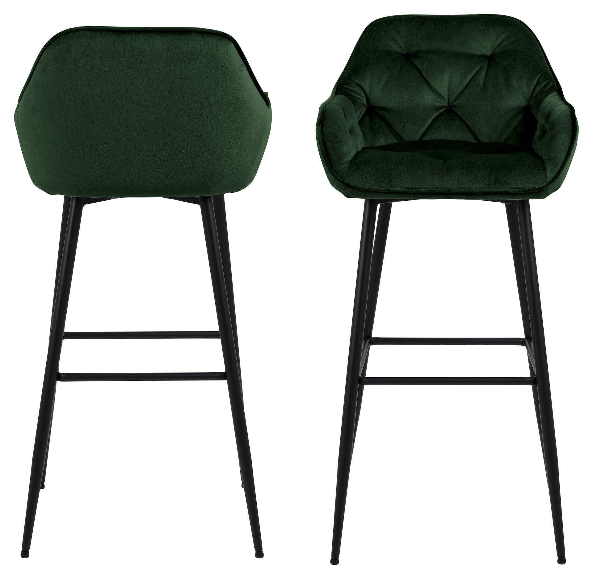 Krzesło barowe MARTEN zieleń butelkowa Home Essentials Eye on Design