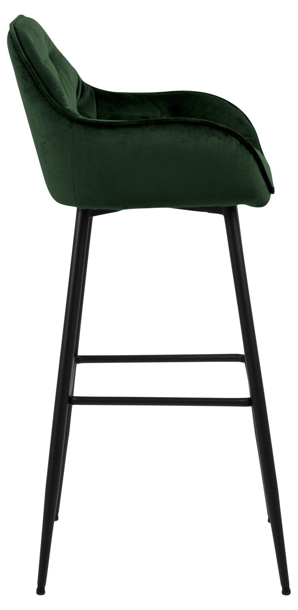 Krzesło barowe MARTEN zieleń butelkowa Home Essentials Eye on Design