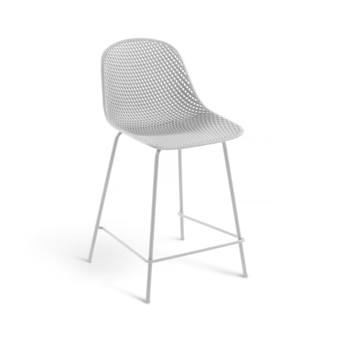 Krzesło barowe ogrodowe QUINBY biały La Forma 65 cm Eye on Design