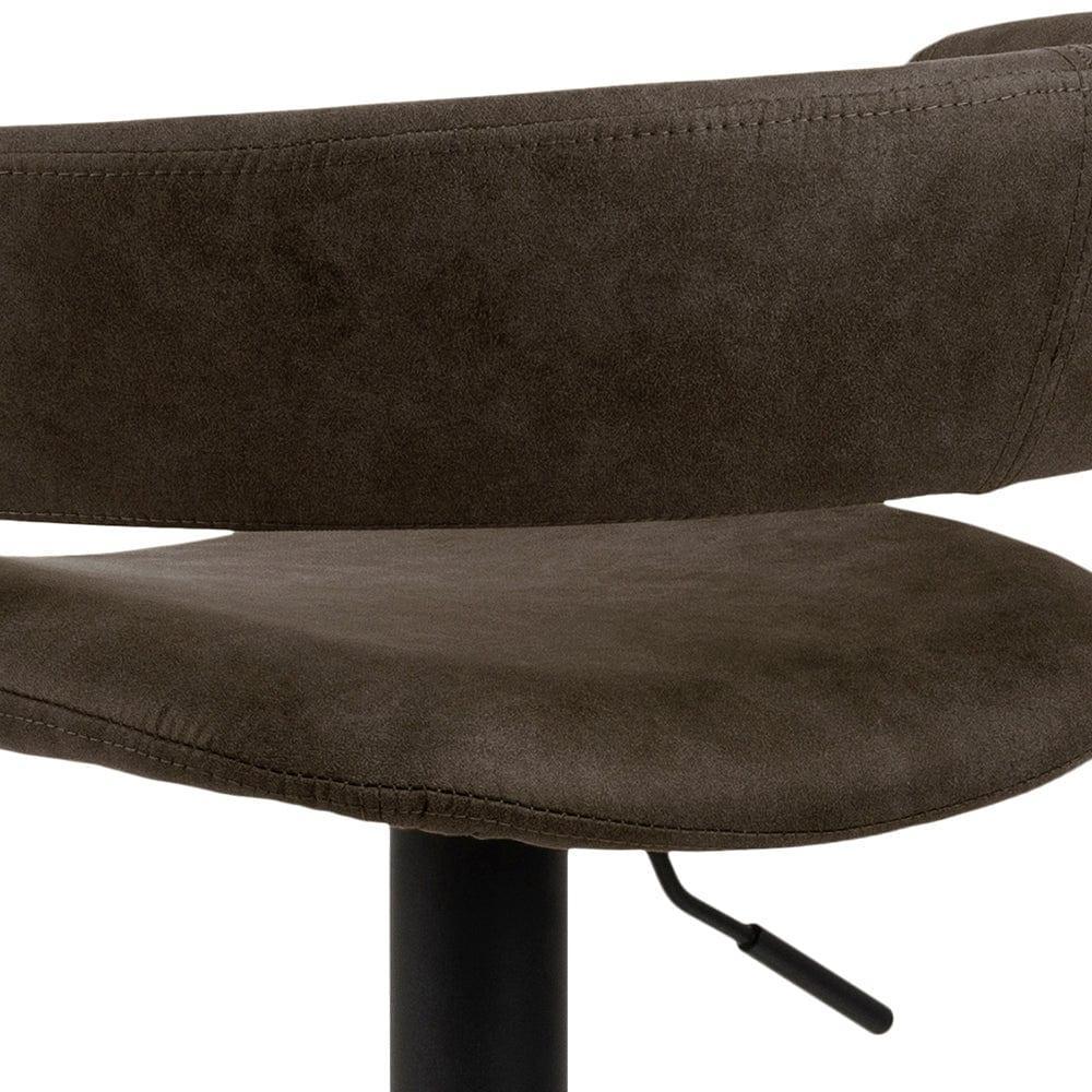 Krzesło barowe SOFIE antracytowy z czarną podstawą Actona Eye on Design