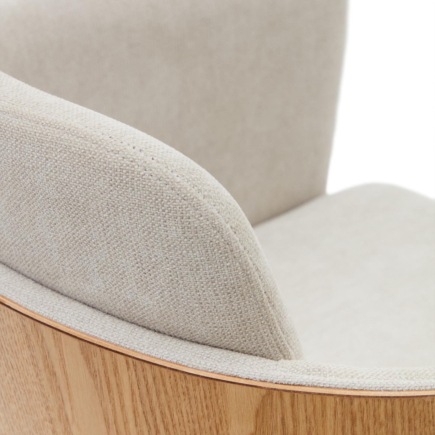 Krzesło biurowe MADAI beżowy szenil La Forma Eye on Design