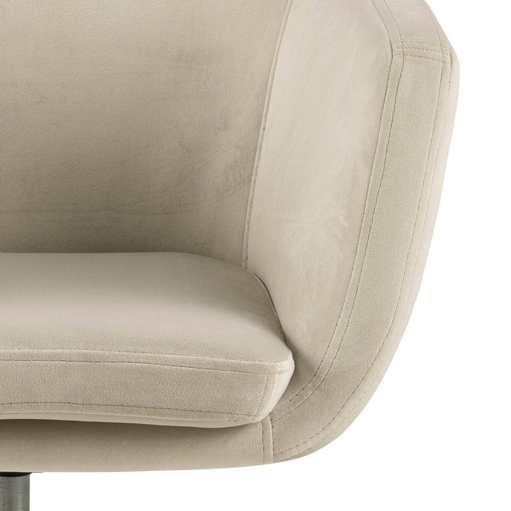 Krzesło biurowe MILAS beżowy z czarną podstawą Actona Eye on Design