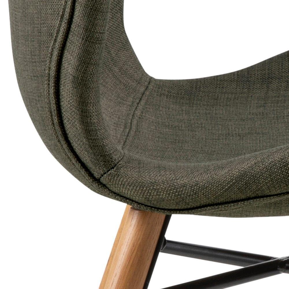 Krzesło BJORN khaki z drewnianią podstawą Home Essentials Eye on Design