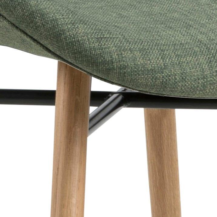 Krzesło BJORN zielony z drewnianią podstawą Home Essentials Eye on Design