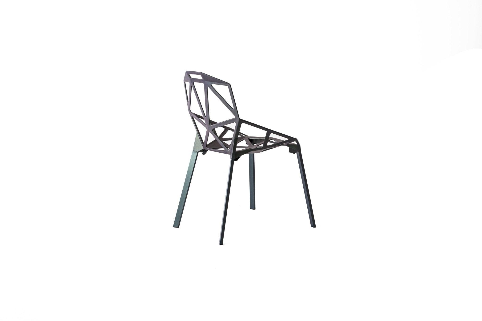 Krzesło CHAIR_ONE szarozielony z aluminium Magis Eye on Design