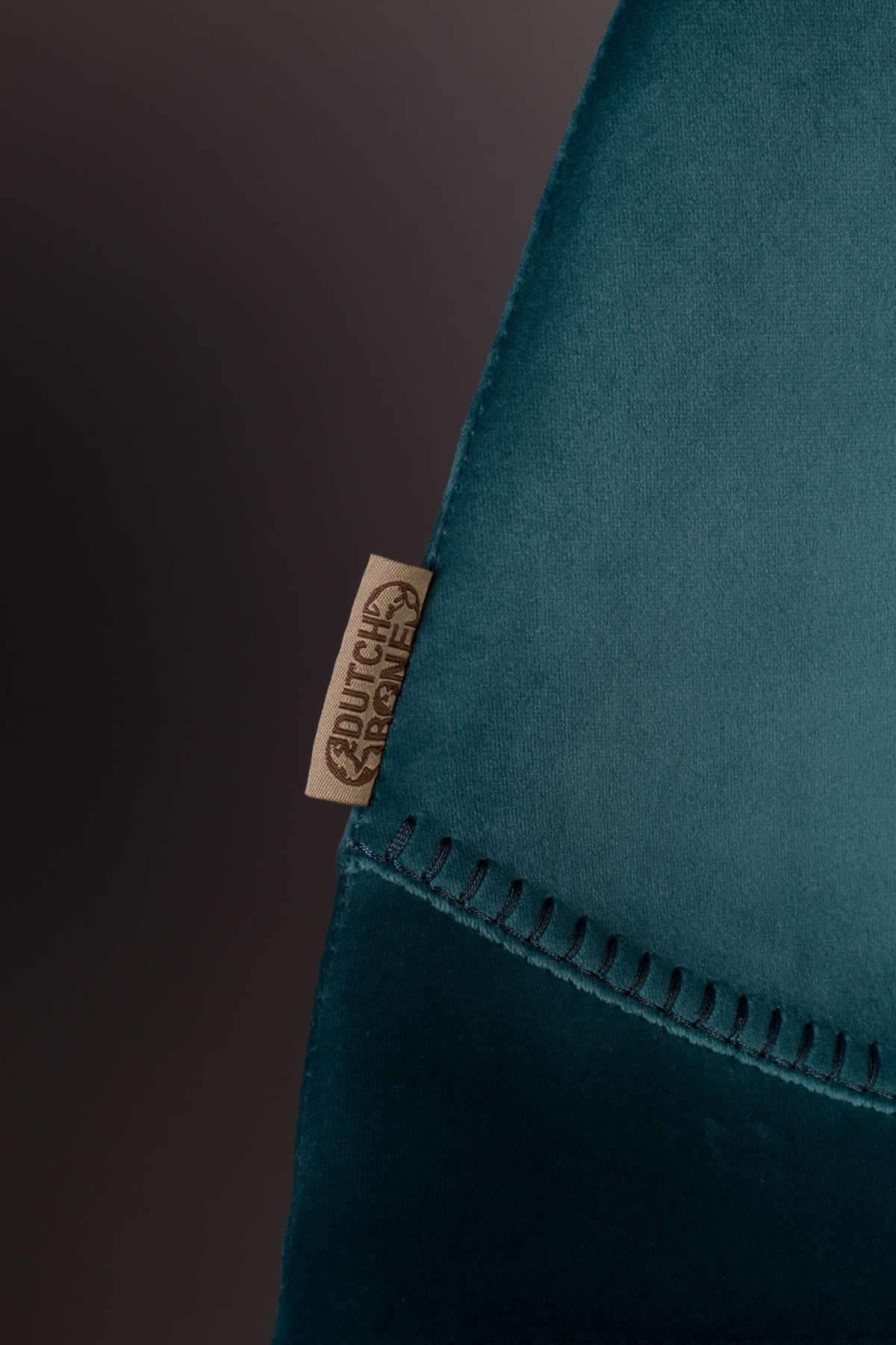 Krzesło FRANKY VELVET niebieski Dutchbone Eye on Design