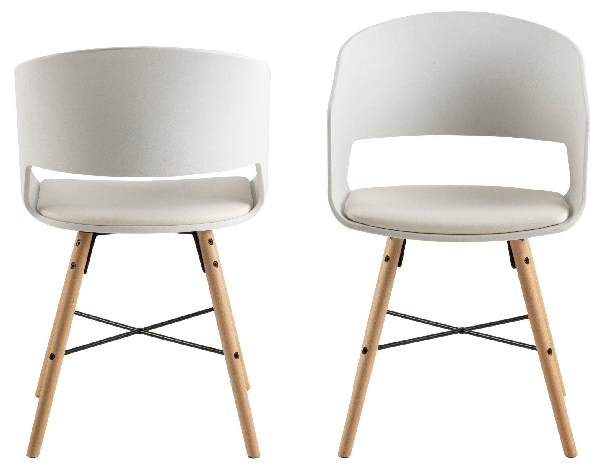 Krzesło HENRY biała ekoskóra Actona Eye on Design