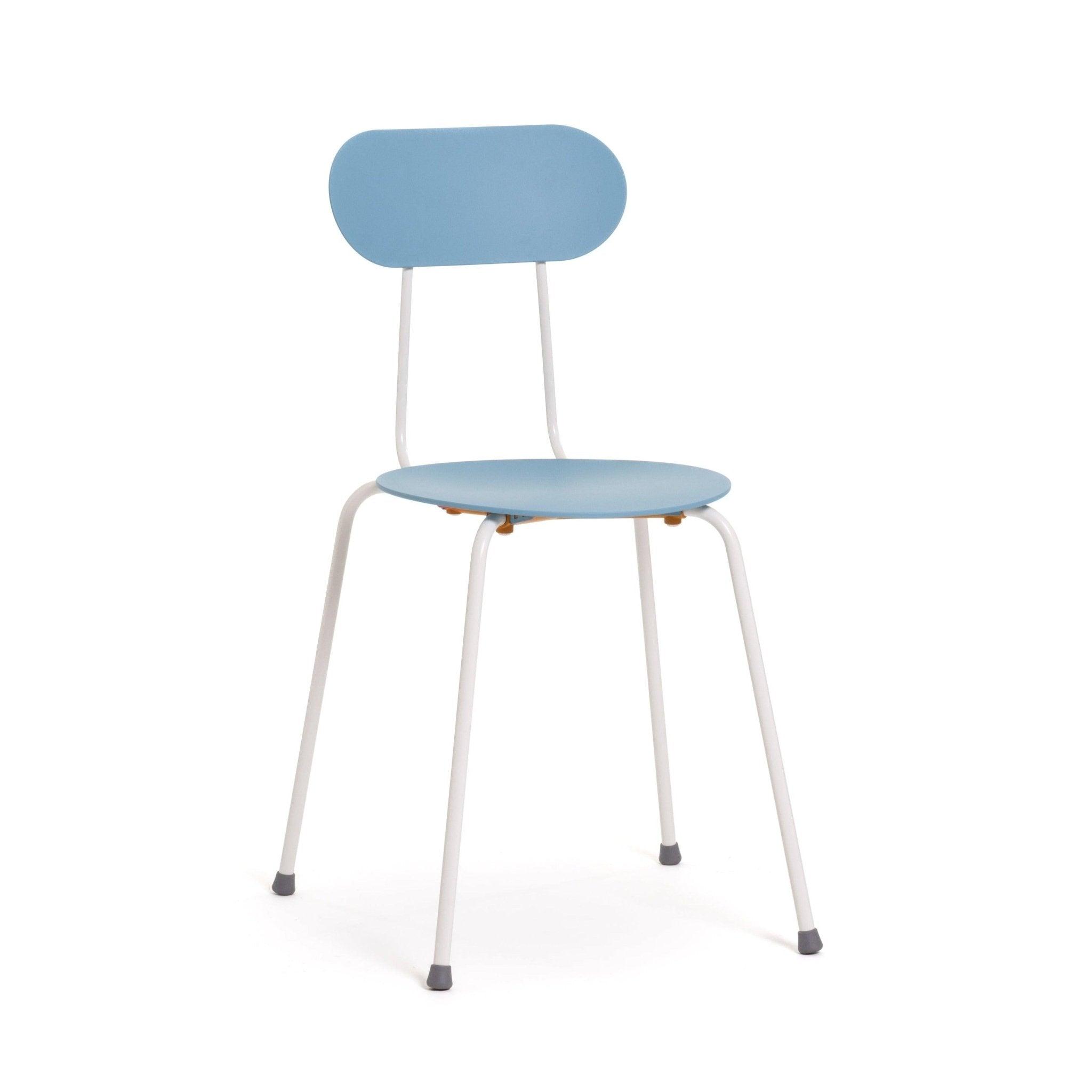 Krzesło MARIOLINA niebieski z białą podstawą Magis Eye on Design