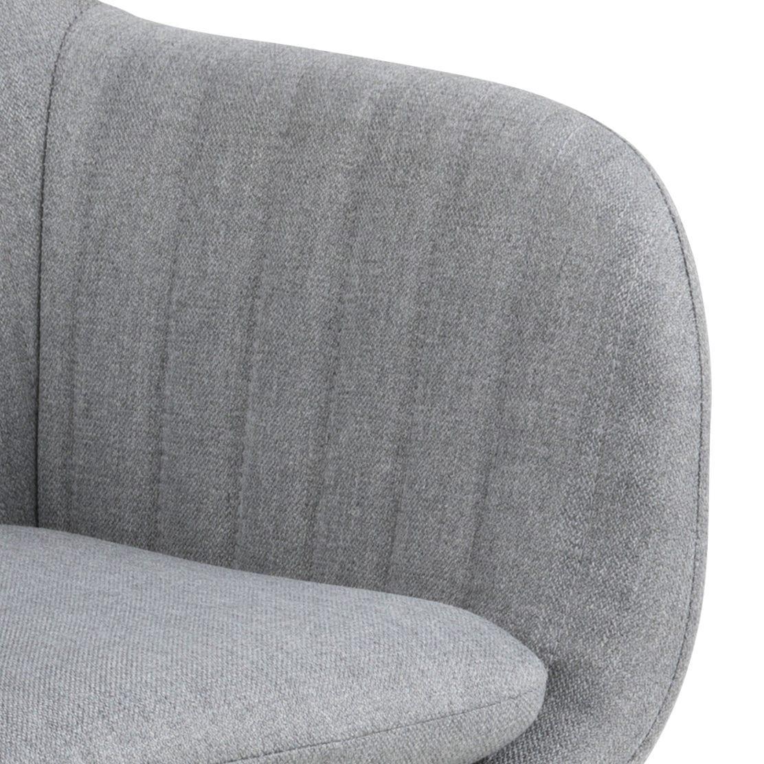 Krzesło MIKKEL jasnoszary tkanina strukturalna z drewnianą podstawą Home Essentials Eye on Design