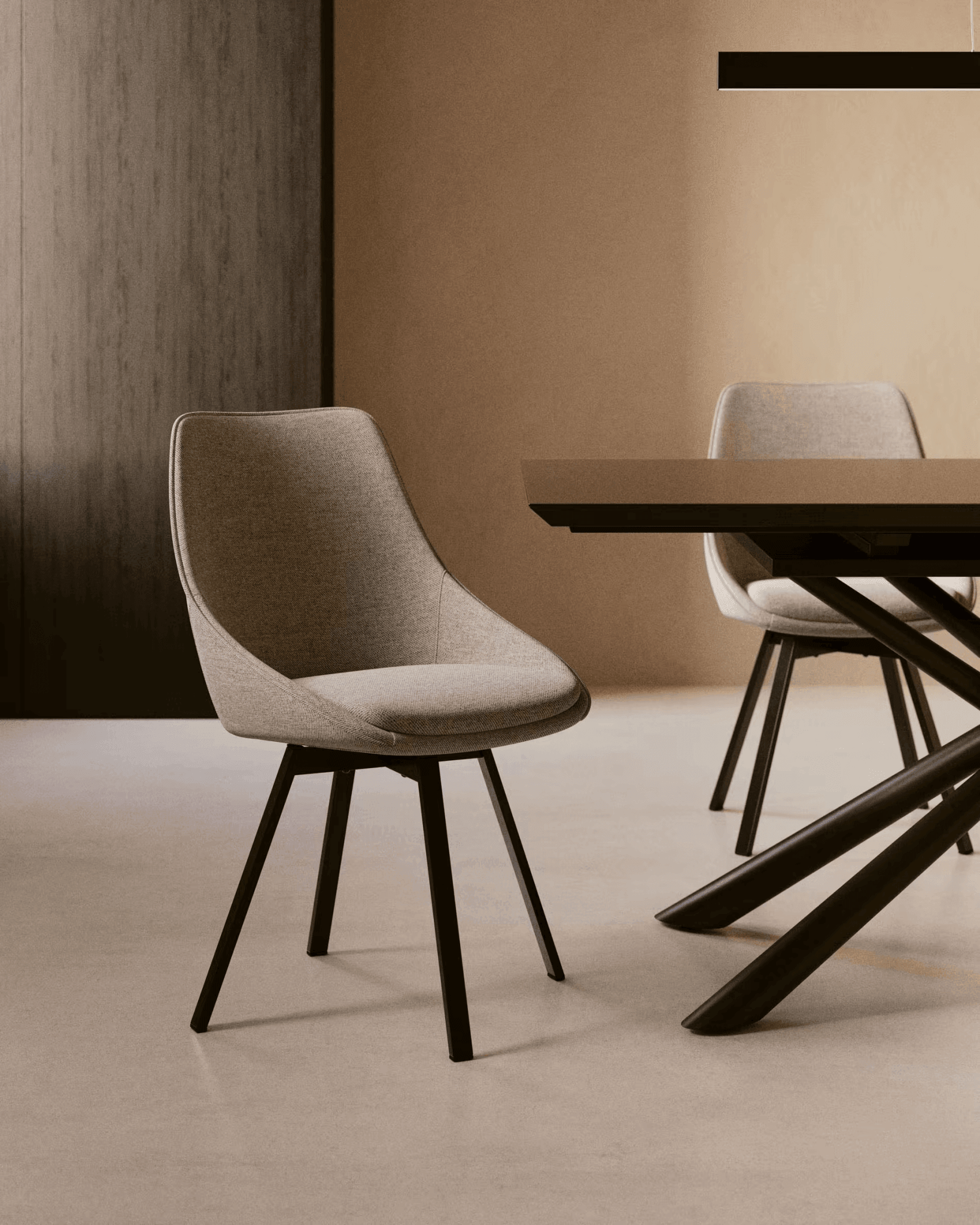 Krzesło obrotowe JENNA jasnoszary La Forma Eye on Design