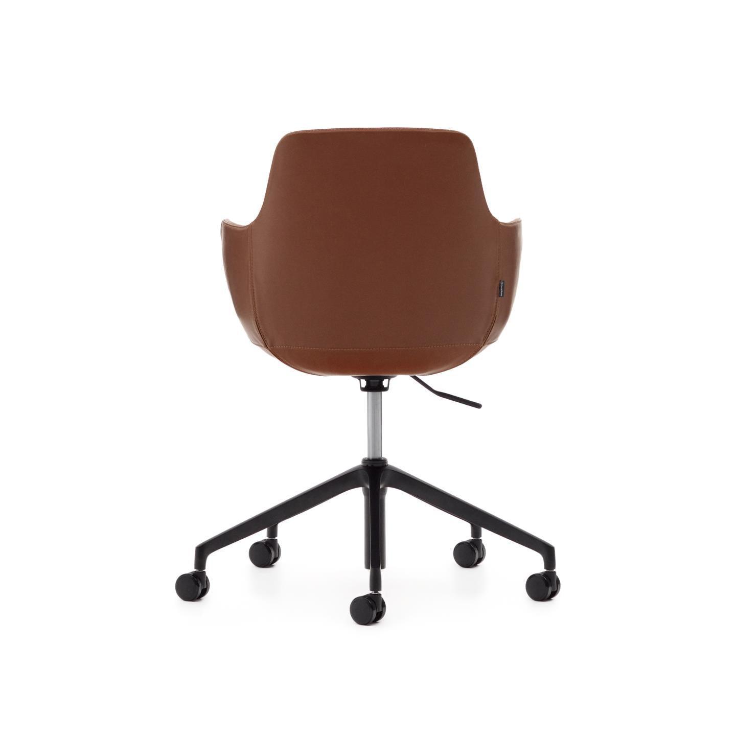 Krzesło obrotowe TISSIANA brązowa ekoskóra La Forma Eye on Design