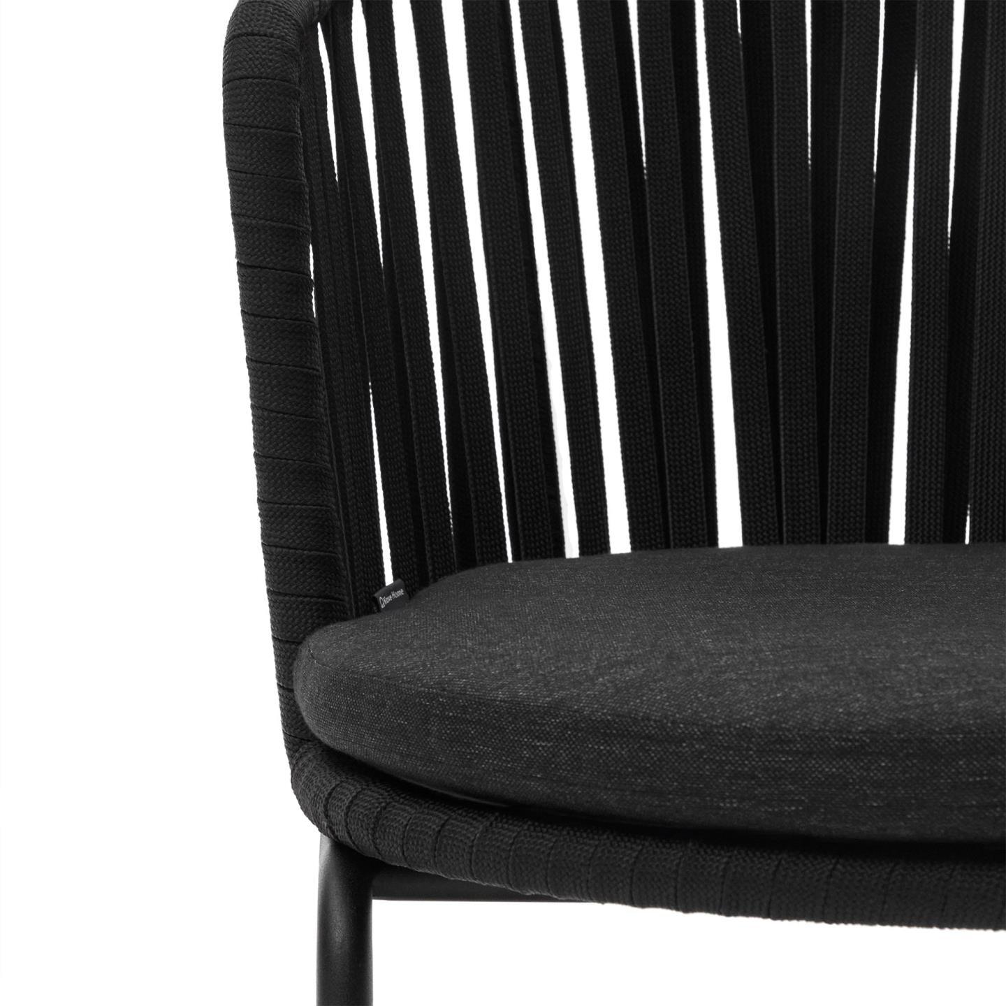 Krzesło ogrodowe SACONCA czarny La Forma Eye on Design