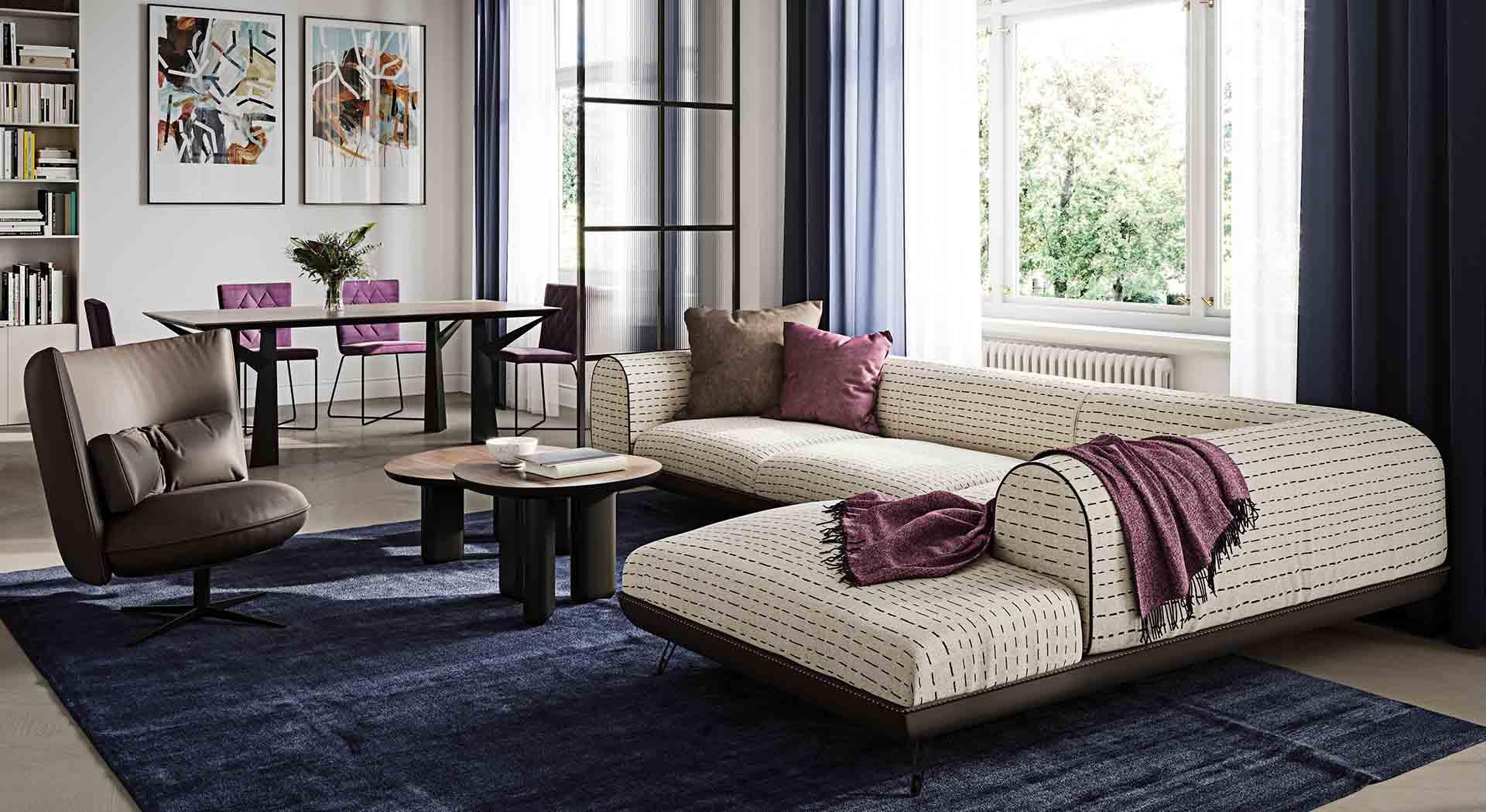 Krzesło QUILTED LINE beżowy Liu Jo Living Eye on Design