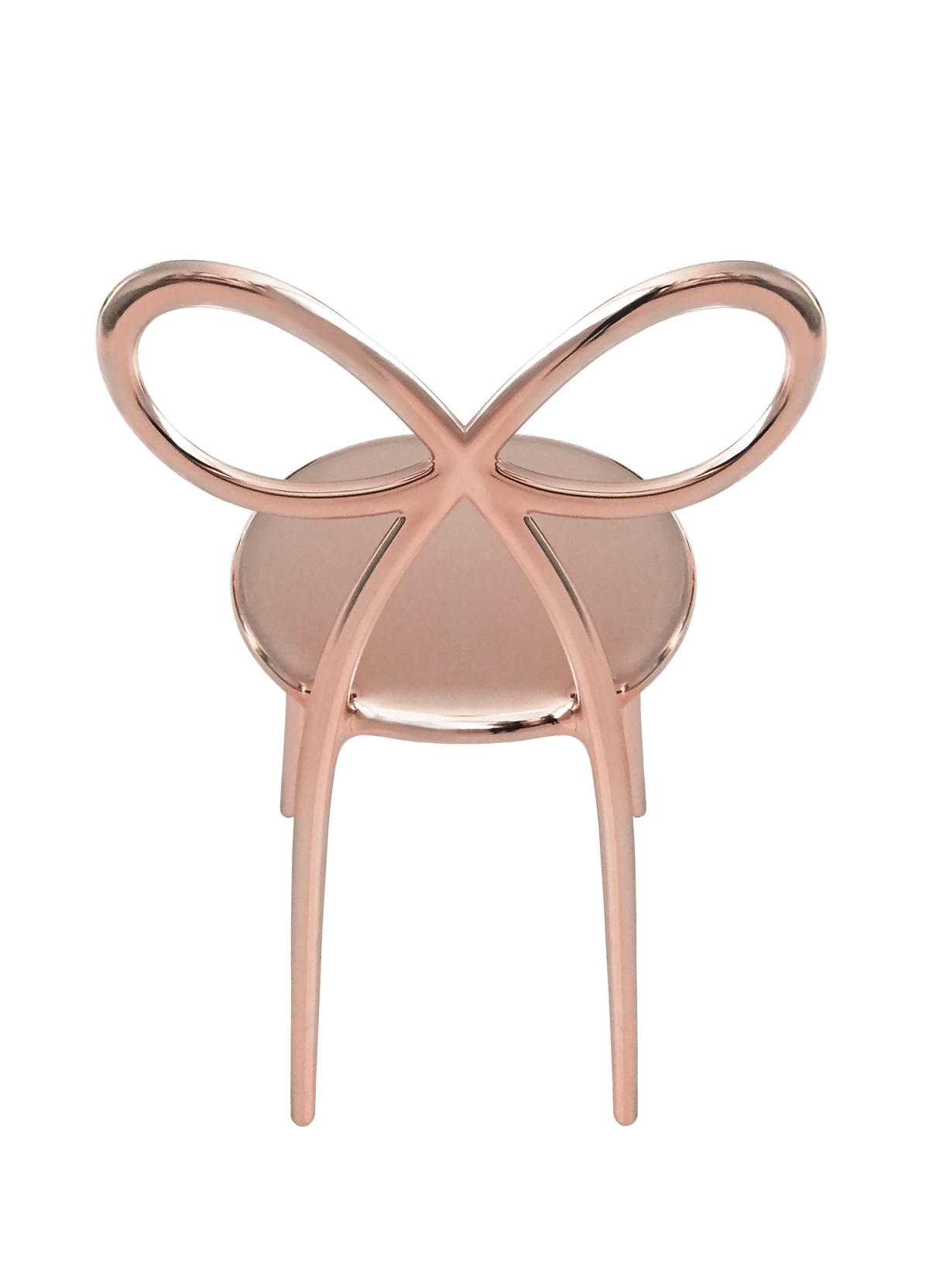 Krzesło RIBBON różowe złoto Qeeboo Eye on Design