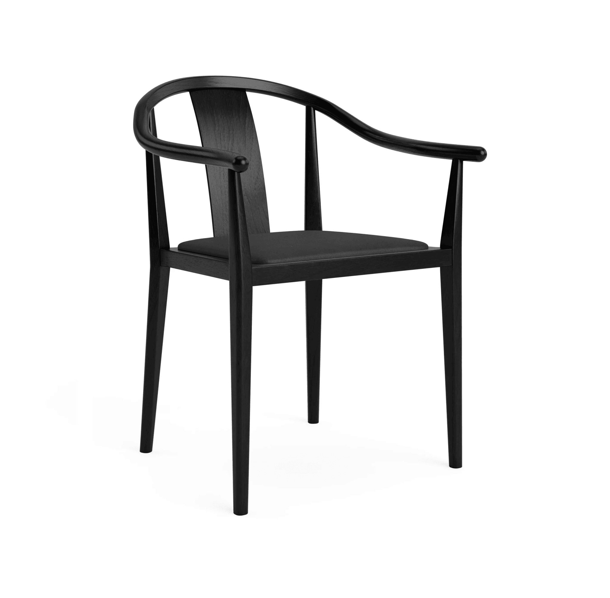 Krzesło SHANGHAI czarny z ekoskórą NORR11 Eye on Design