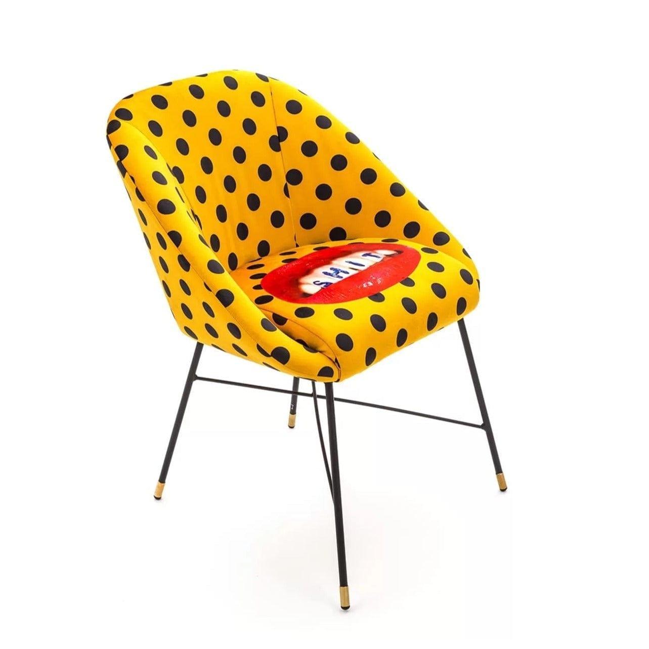 Krzesło SHIT żółty Seletti Eye on Design