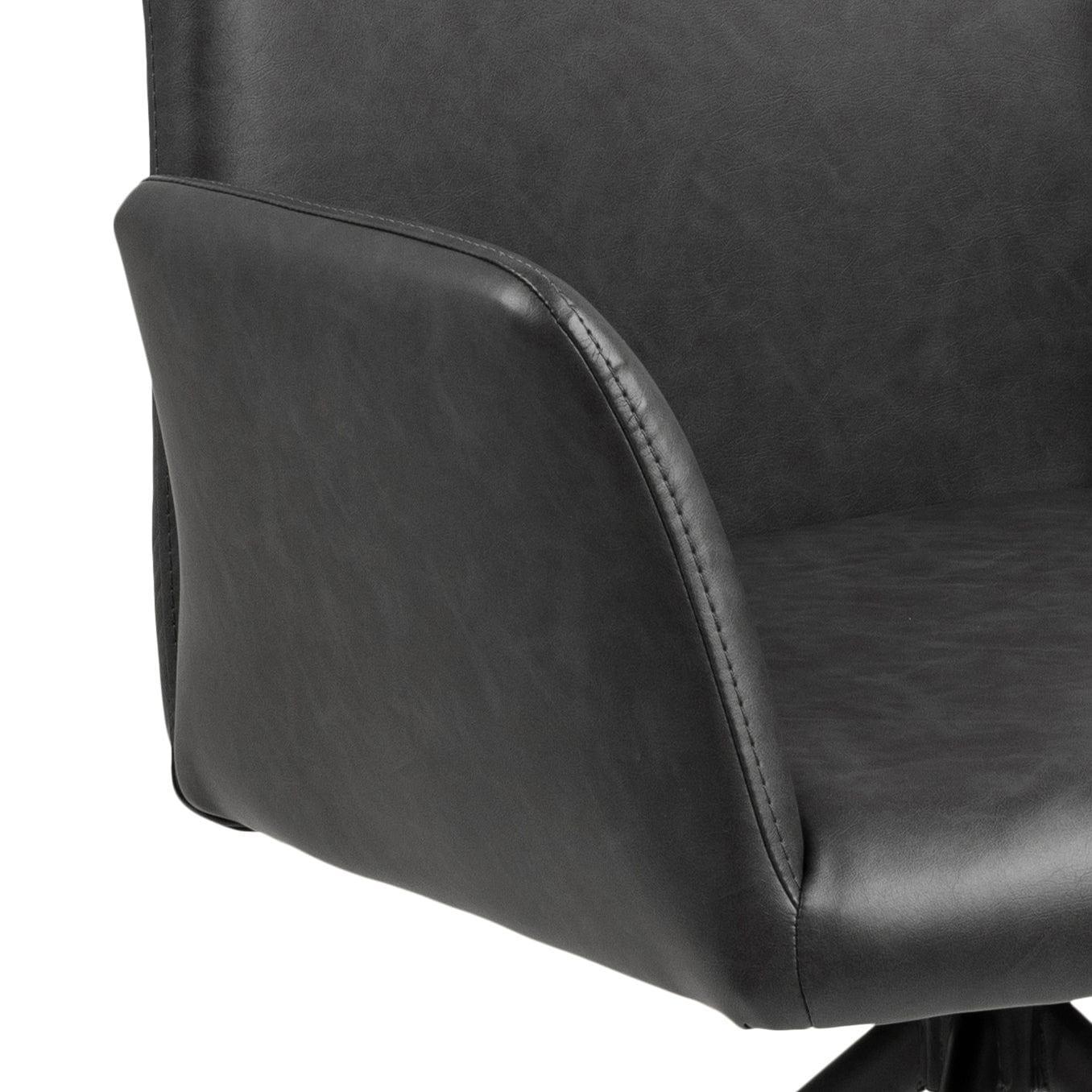 Krzesło VEIKKO czarna ekoskóra Actona Eye on Design