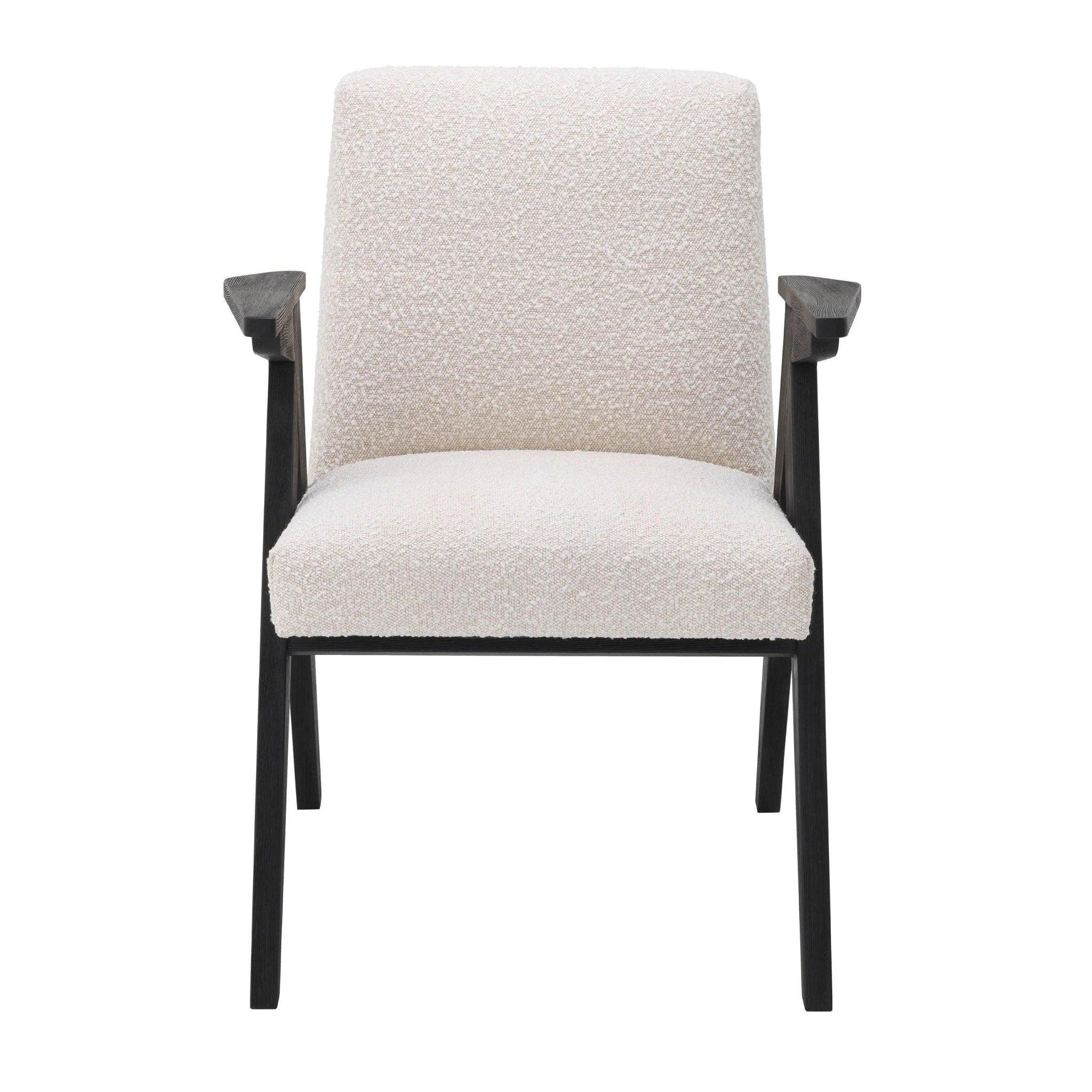 Krzesło w tkaninie boucle BOBO kremowy Eichholtz Eye on Design