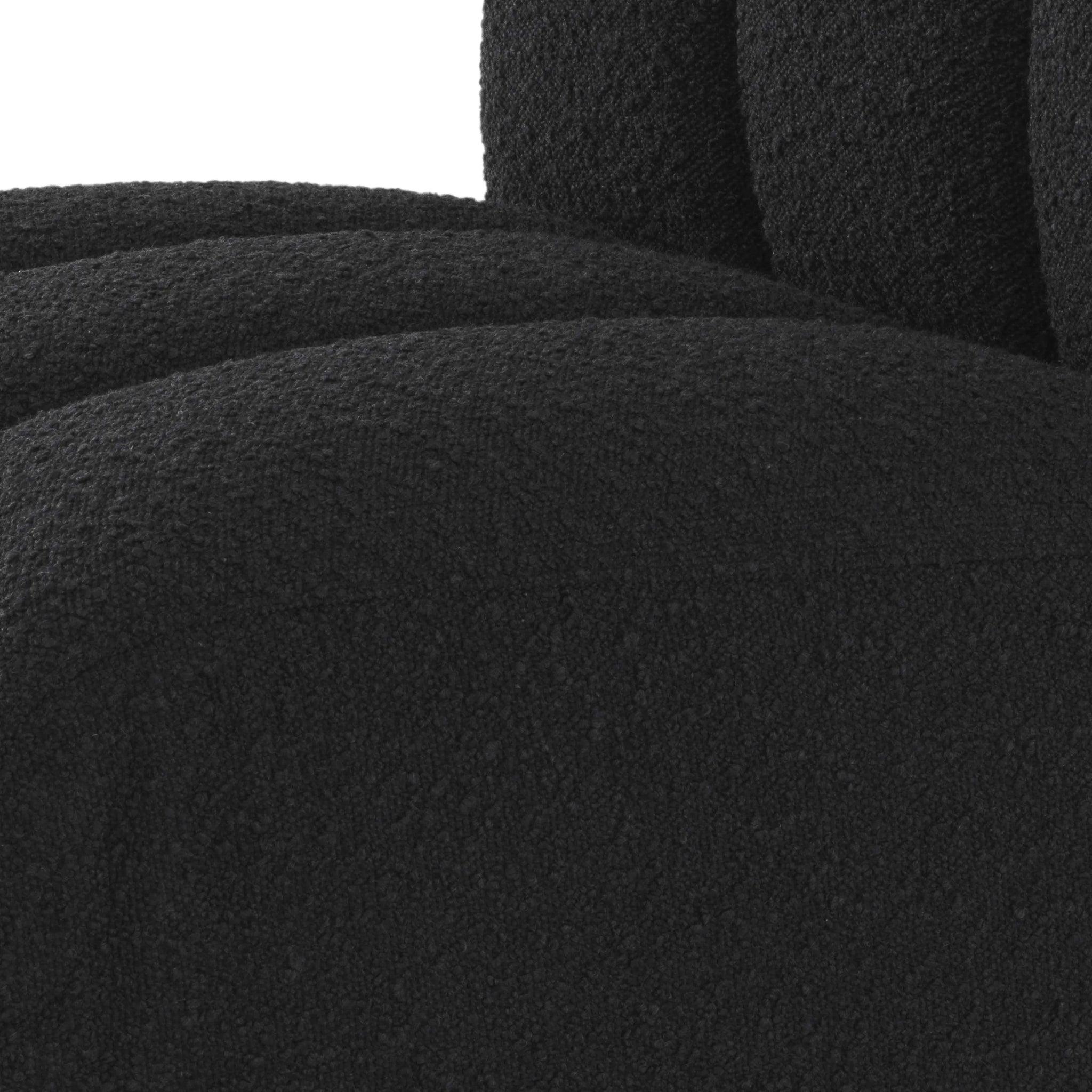 Krzesło w tkaninie boucle KELLY czarny Eichholtz Eye on Design