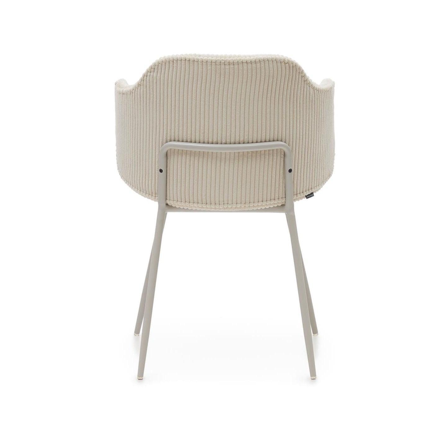 Krzesło YUNIA beżowy sztruks La Forma Eye on Design