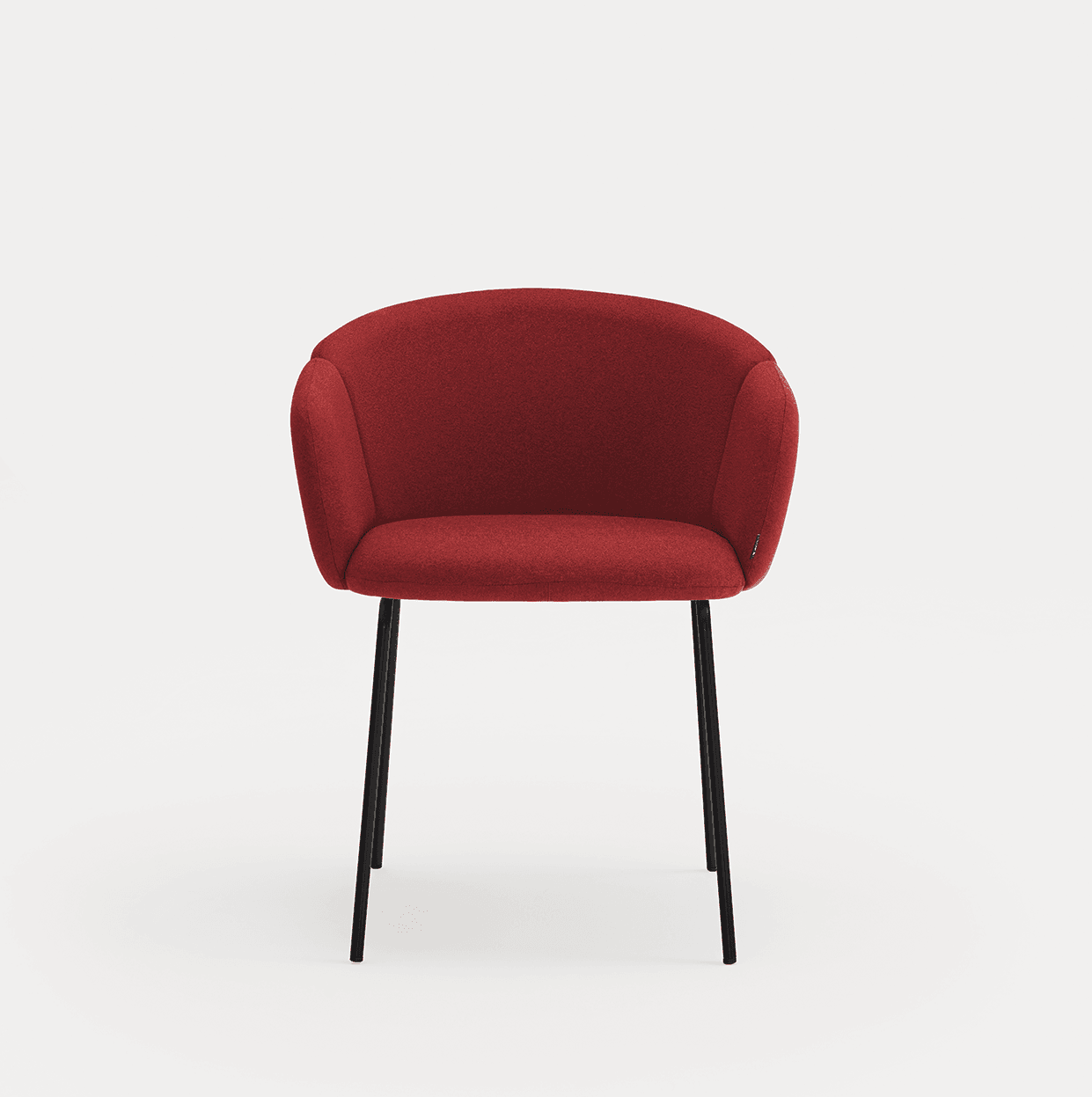 Krzesło z podłokietnikami ADD czerwony Teulat Eye on Design