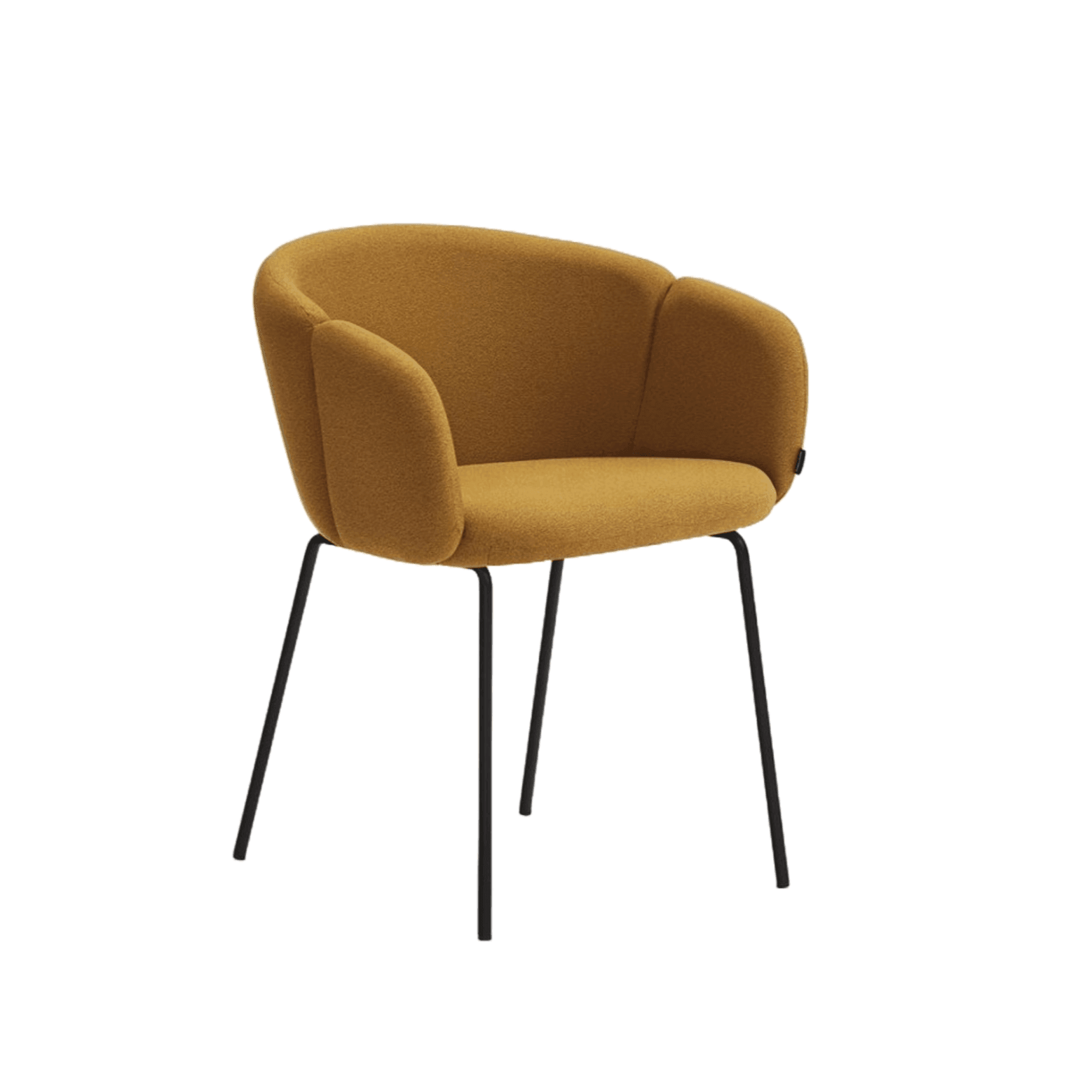 Krzesło z podłokietnikami ADD musztardowy Teulat Eye on Design