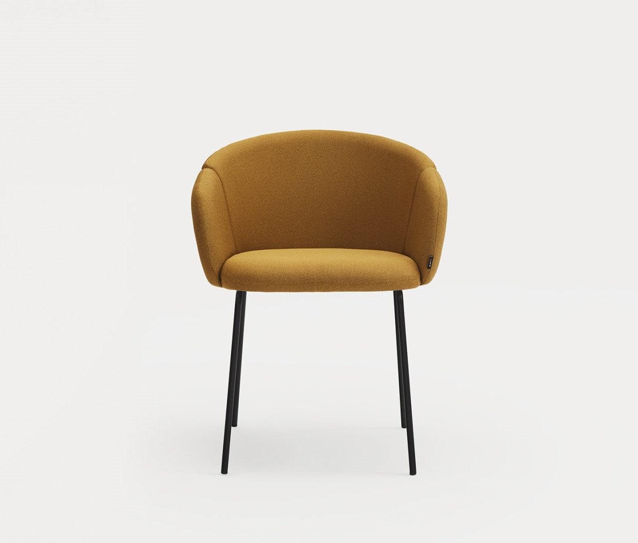 Krzesło z podłokietnikami ADD musztardowy Teulat Eye on Design