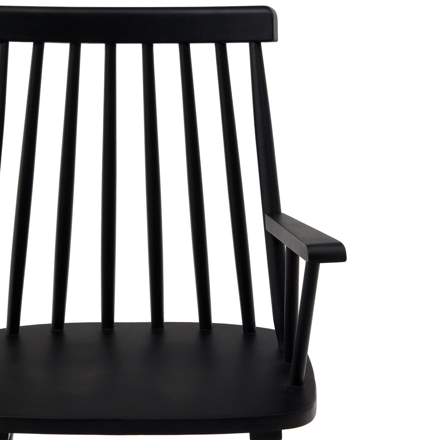 Krzesło z podłokietnikami TRESSIA czarny La Forma Eye on Design