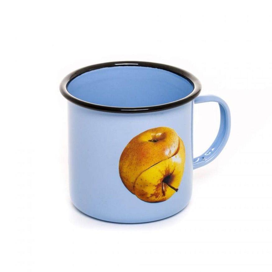 Kubek emaliowany APPLE niebieski Seletti Eye on Design