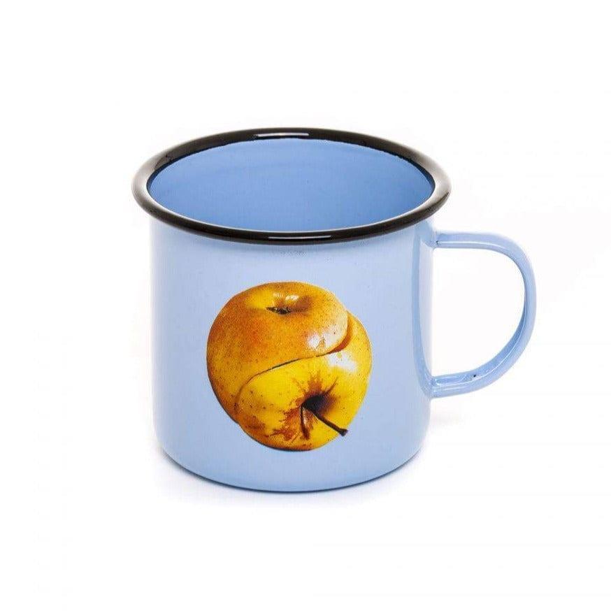 Kubek emaliowany APPLE niebieski Seletti Eye on Design