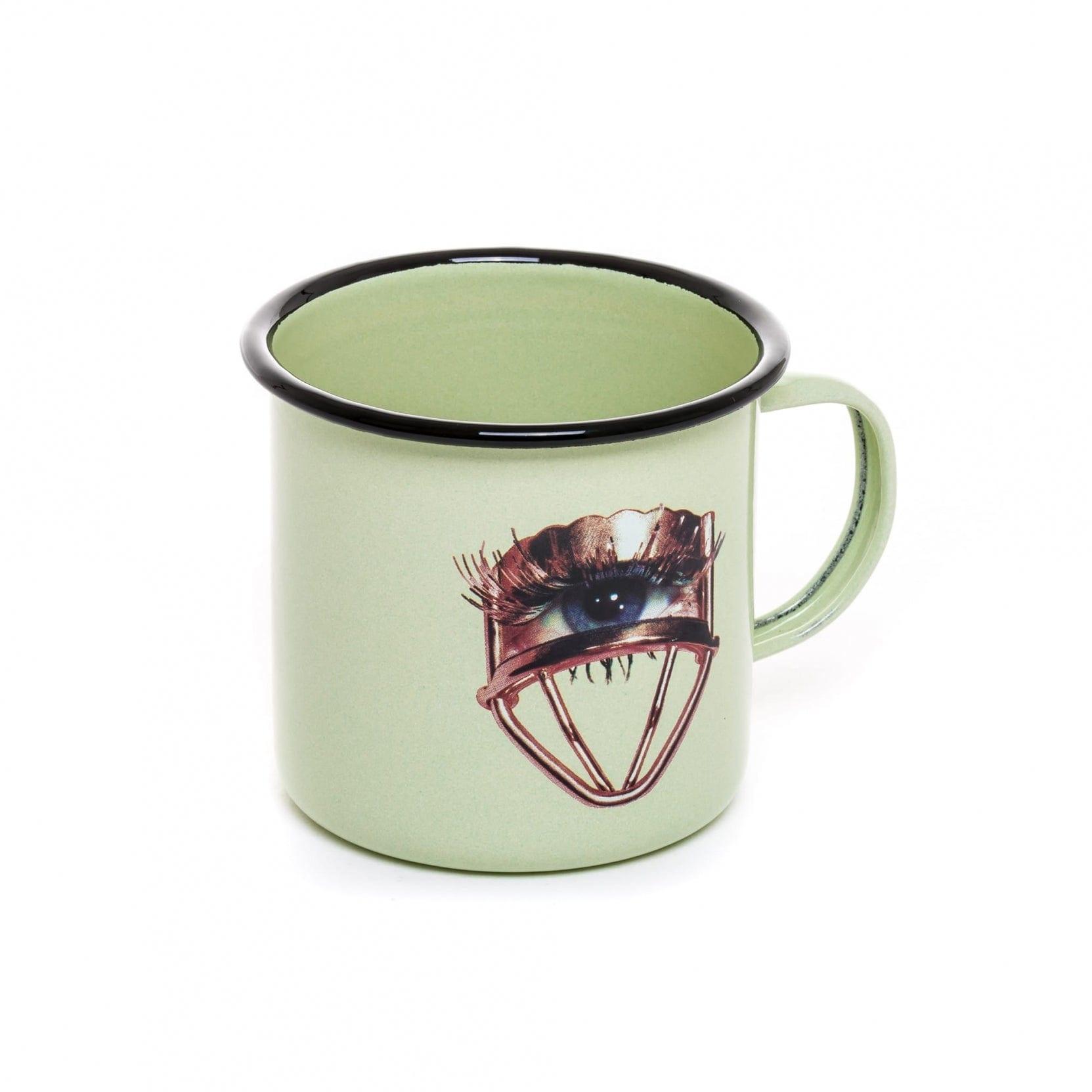 Kubek emaliowany EYE zielony Seletti Eye on Design