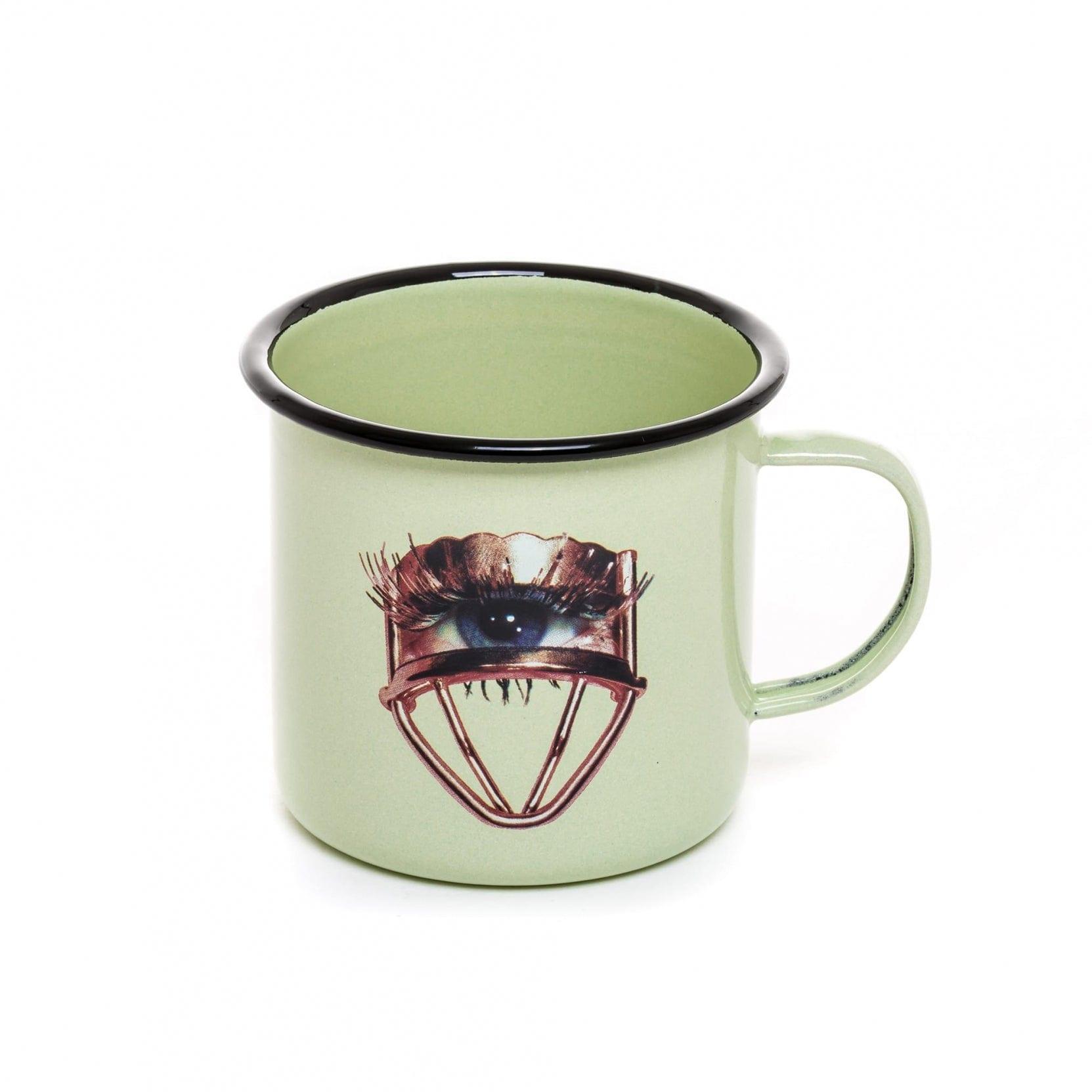 Kubek emaliowany EYE zielony Seletti Eye on Design