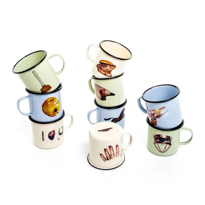 Kubek emaliowany SOAP zielony Seletti Eye on Design