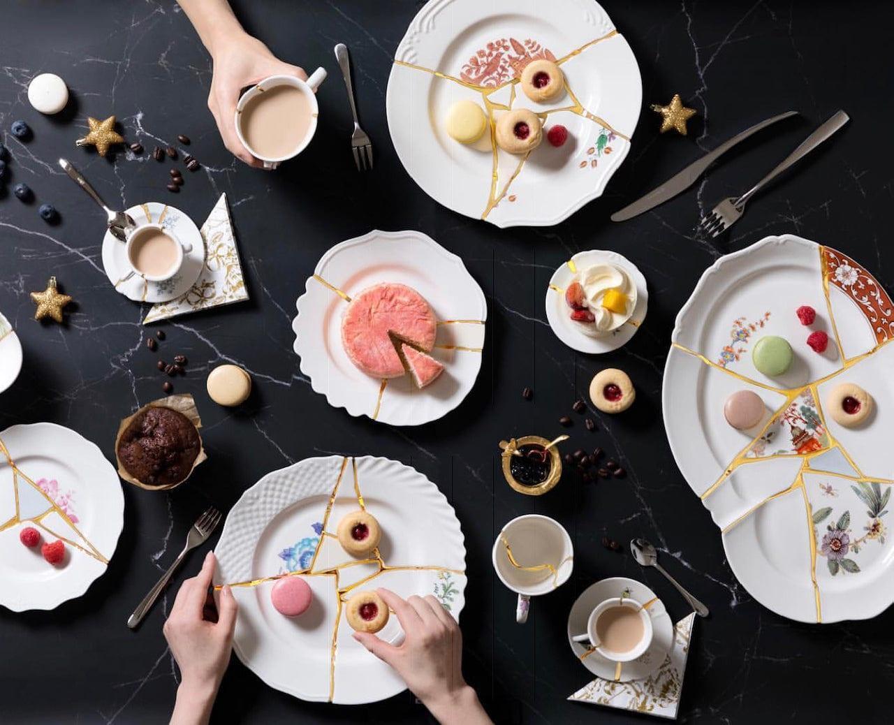 Kubek KINTSUGI porcelanowy Seletti Eye on Design