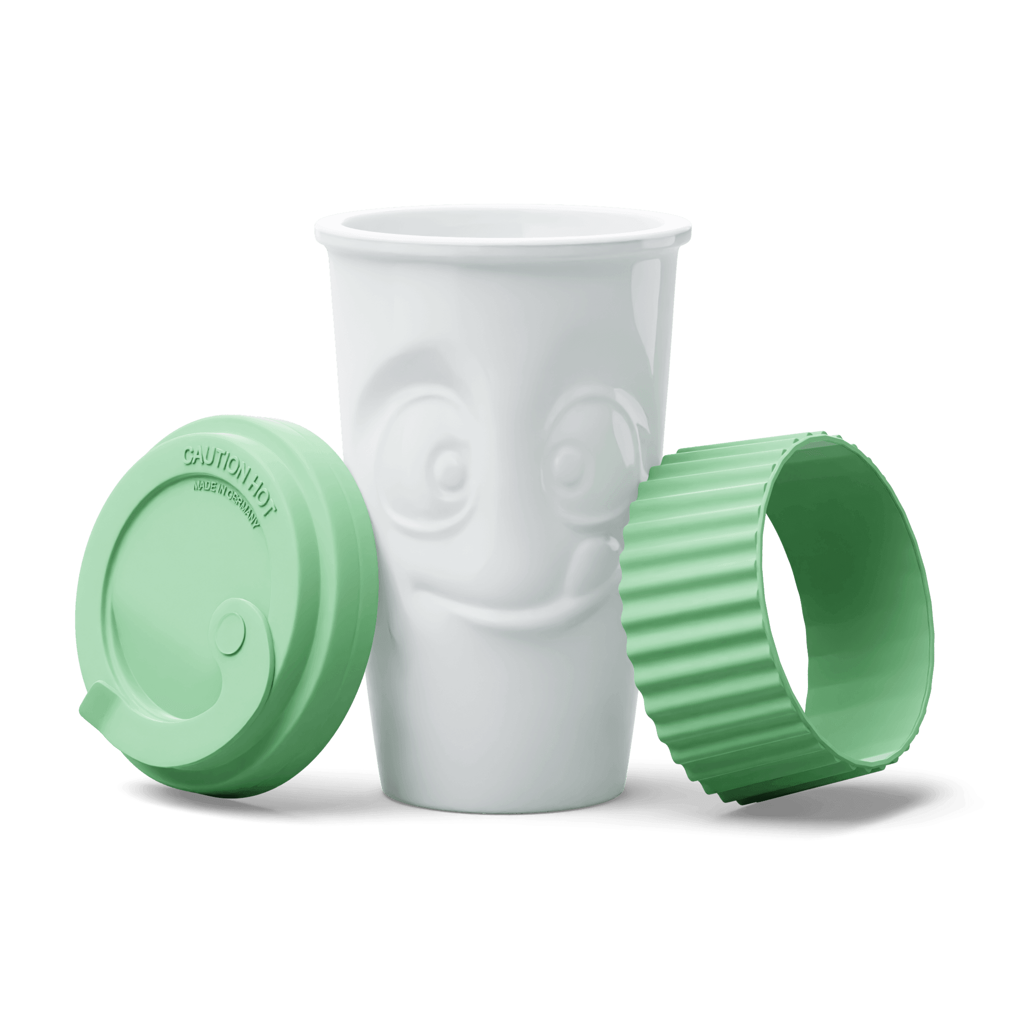 Kubek z pokrywką TASTY miętowy 58products Eye on Design